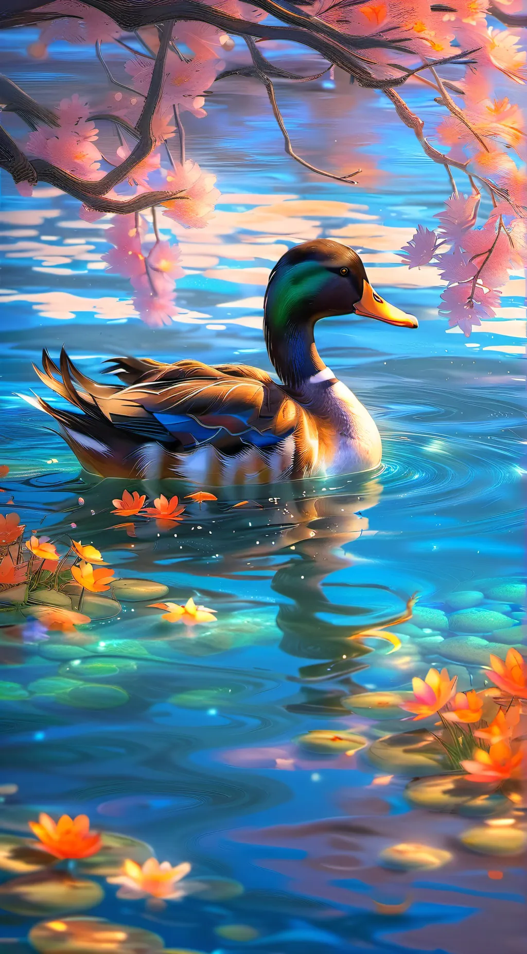 ai character: duck background