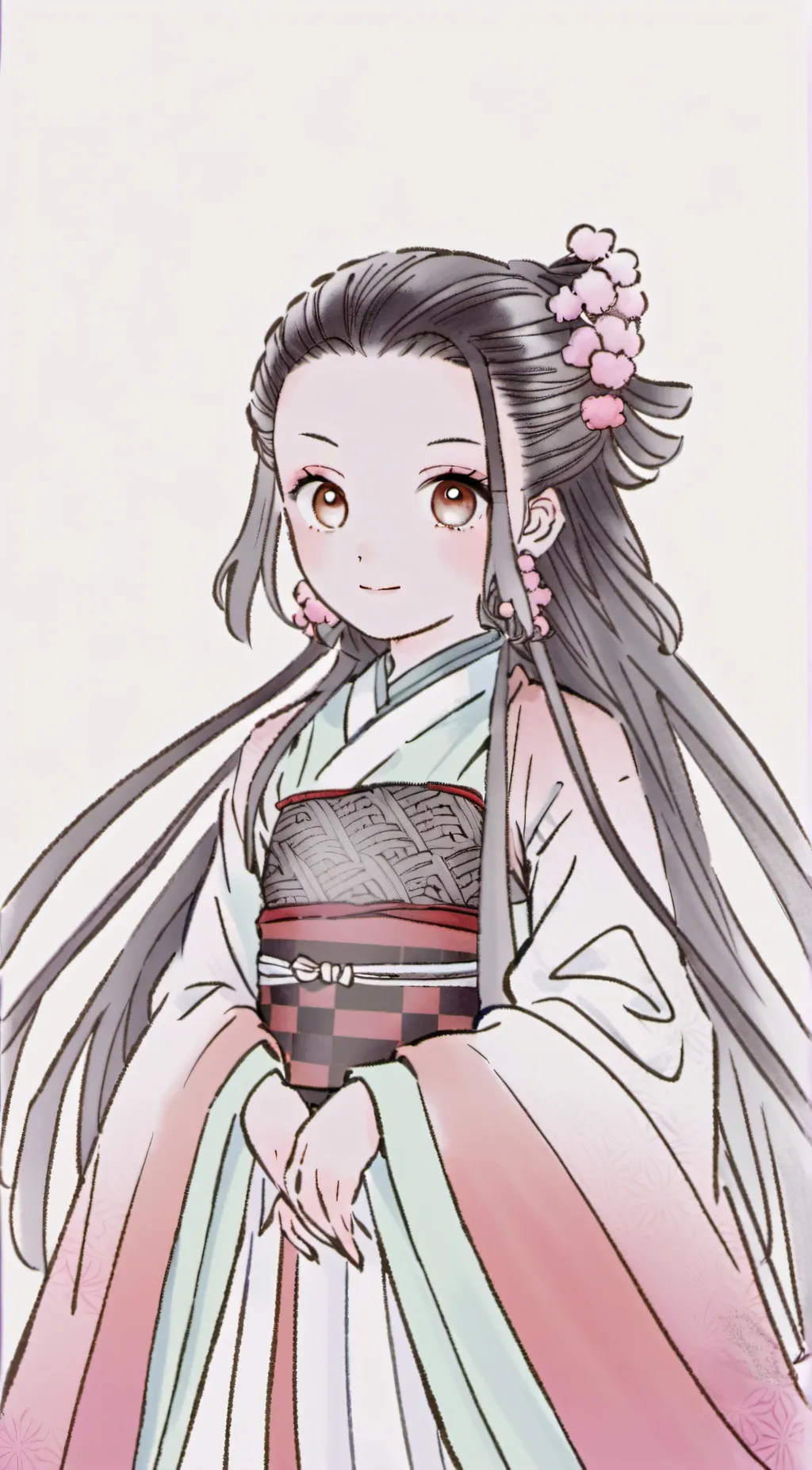ai character: nezuko background