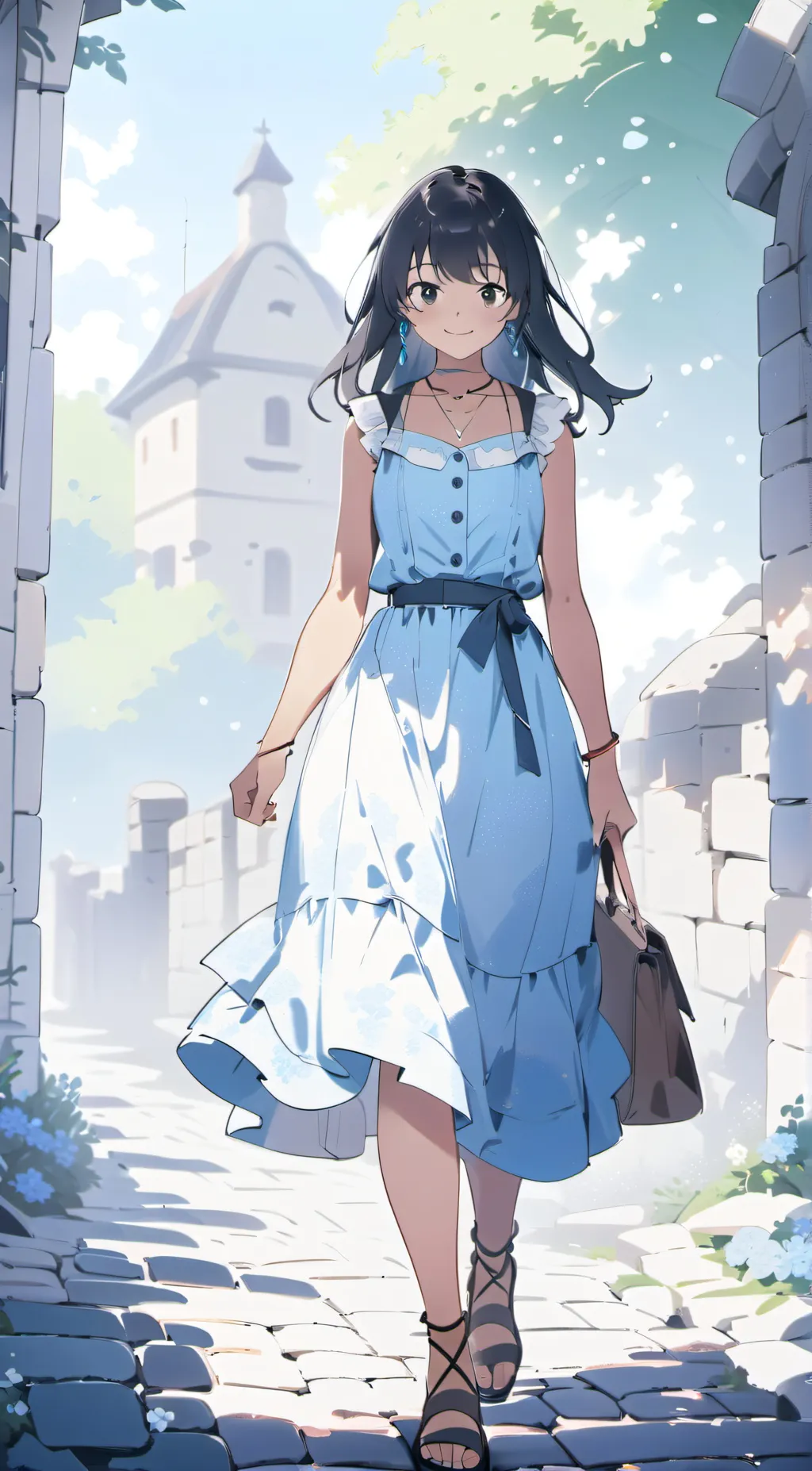 ai character: moon  background