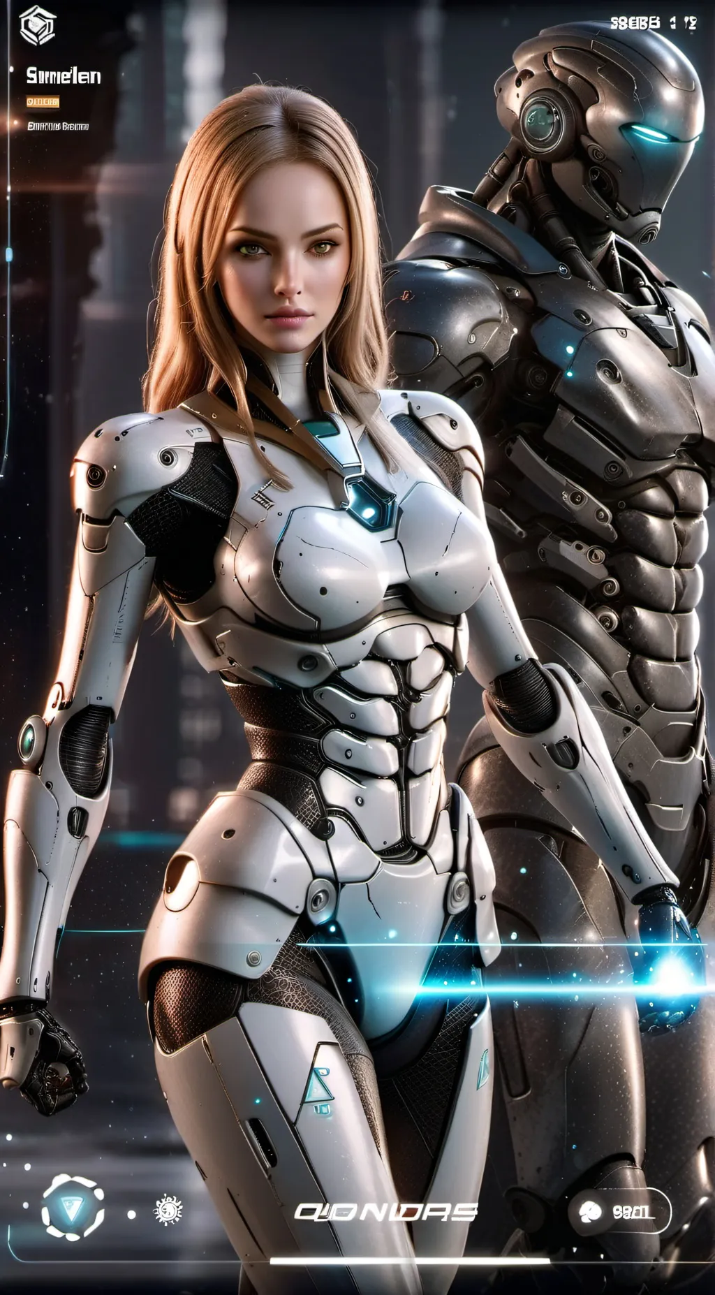 ai character: cyborg ai prime background
