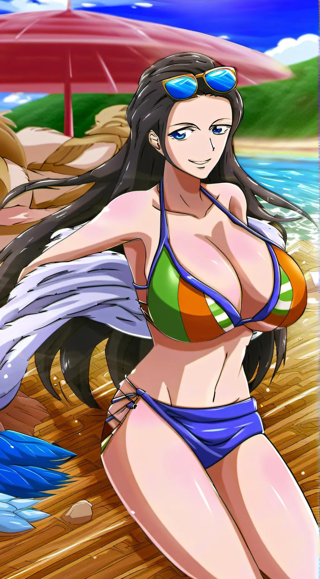 ai character: Nico robin background