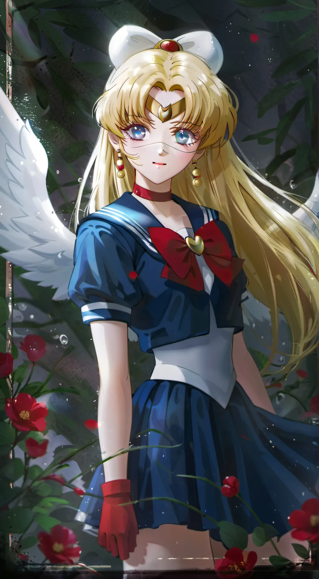 ai character: Minako <Salior V> background