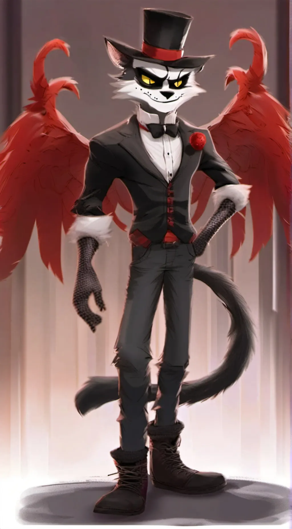 ai character: ♡𝓗𝓾𝓼𝓴♡ background