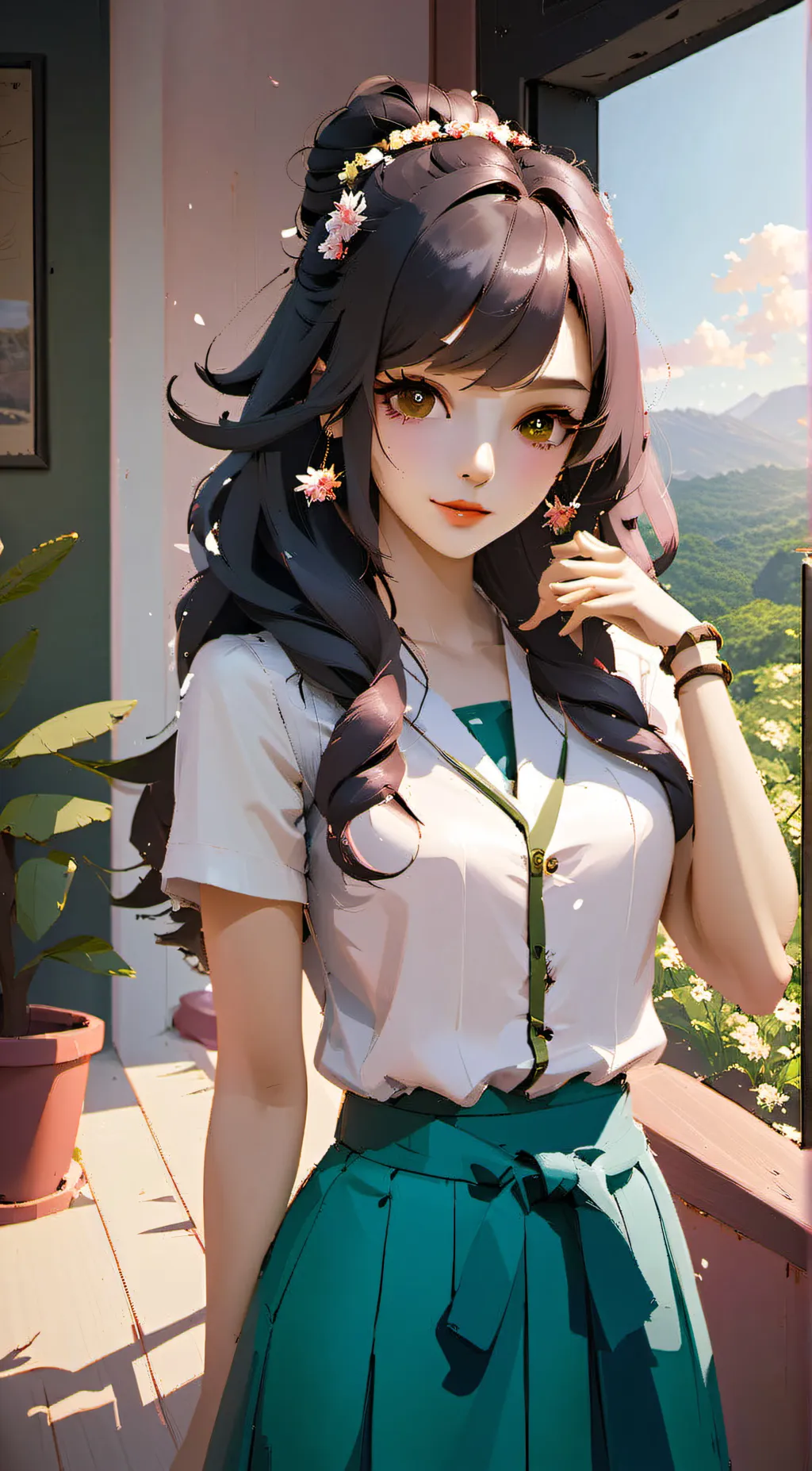 ai character: Meya background