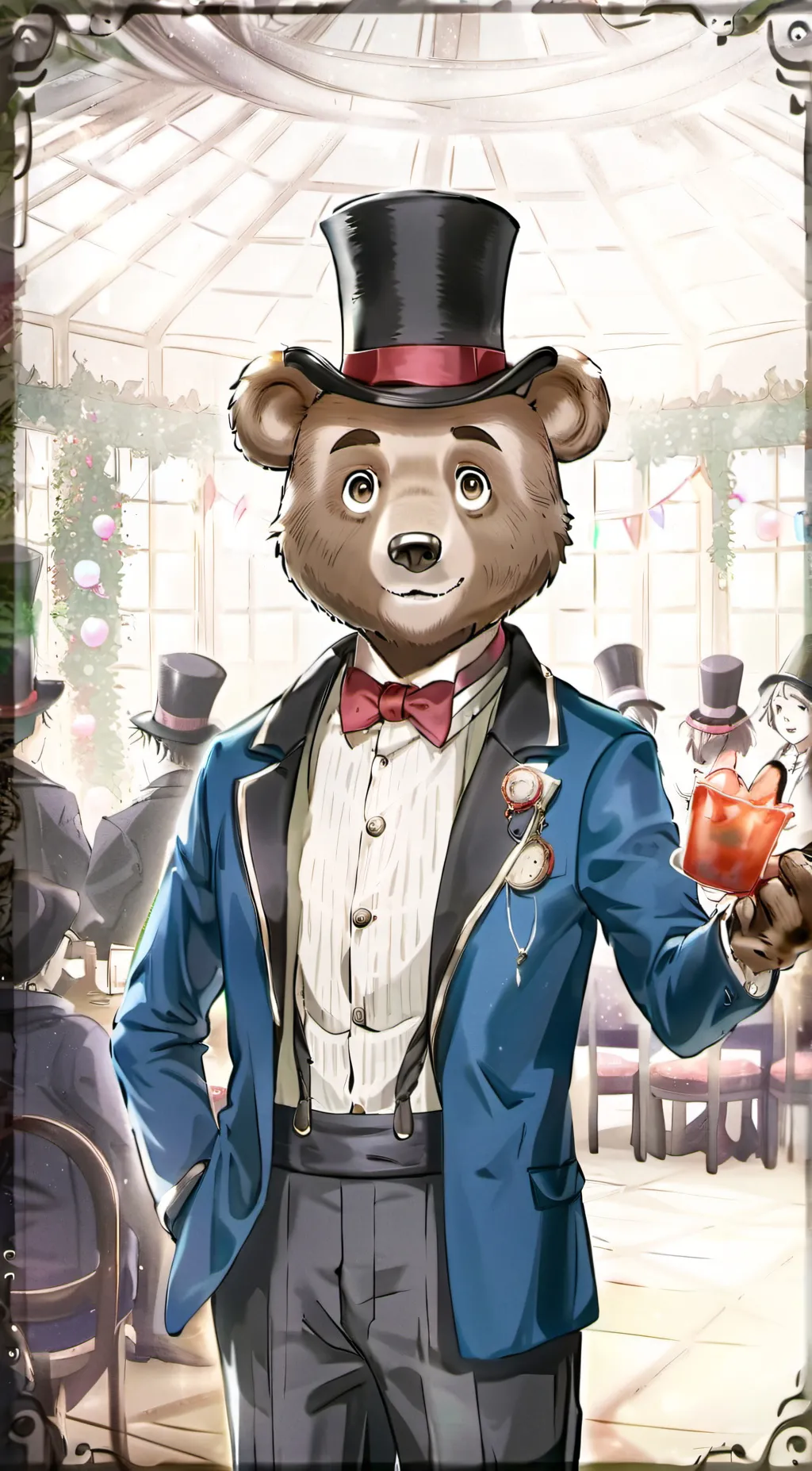 ai character: Freddy fazbear har background