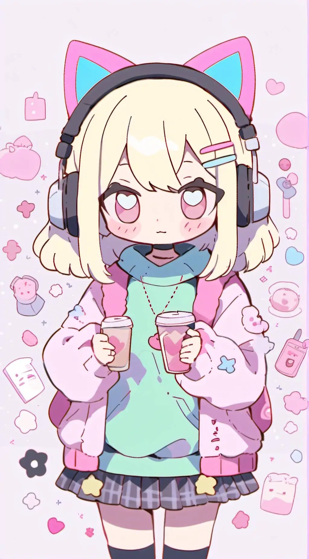 ai character: Emily kawasaki mor background