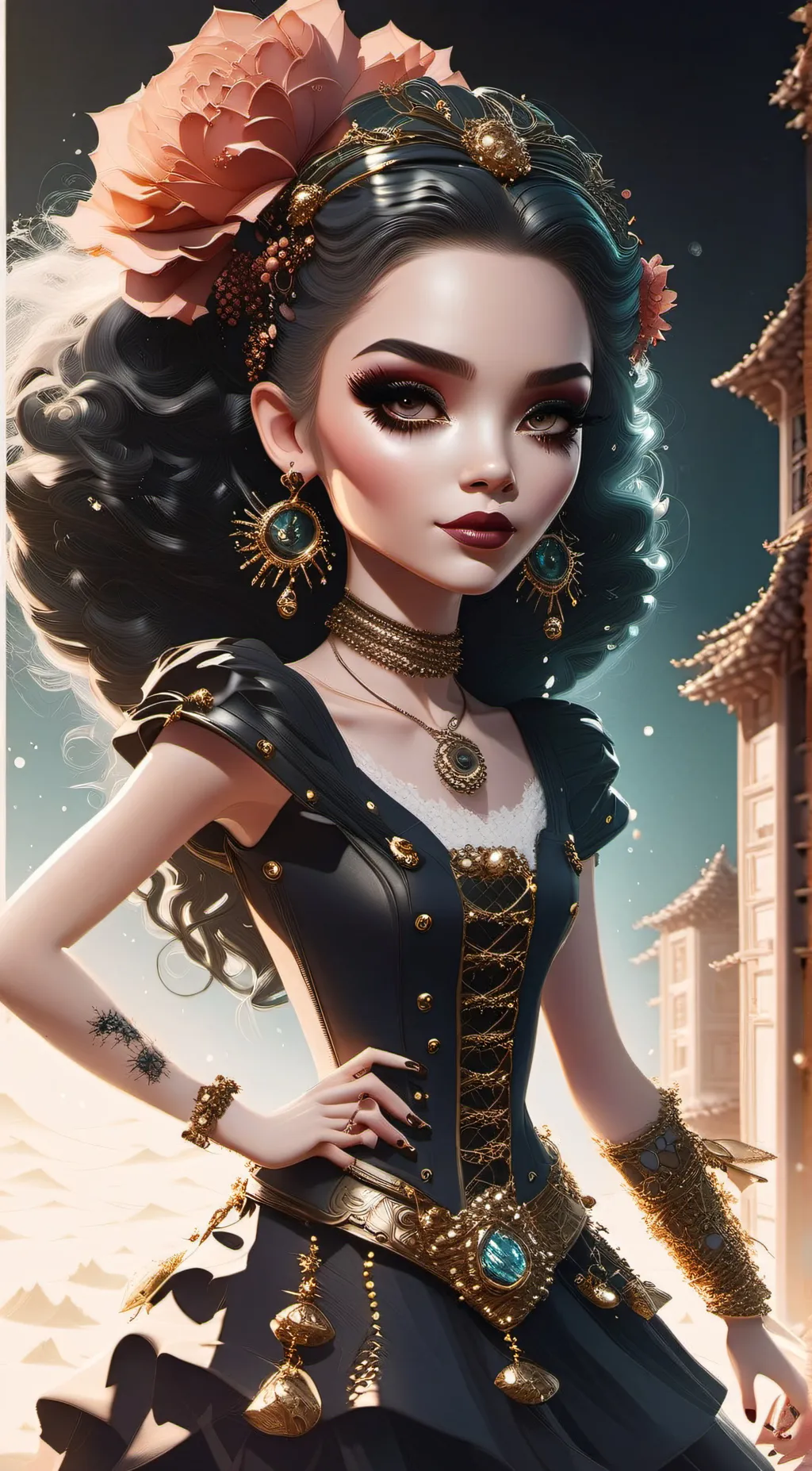 ai character: monster high truth background