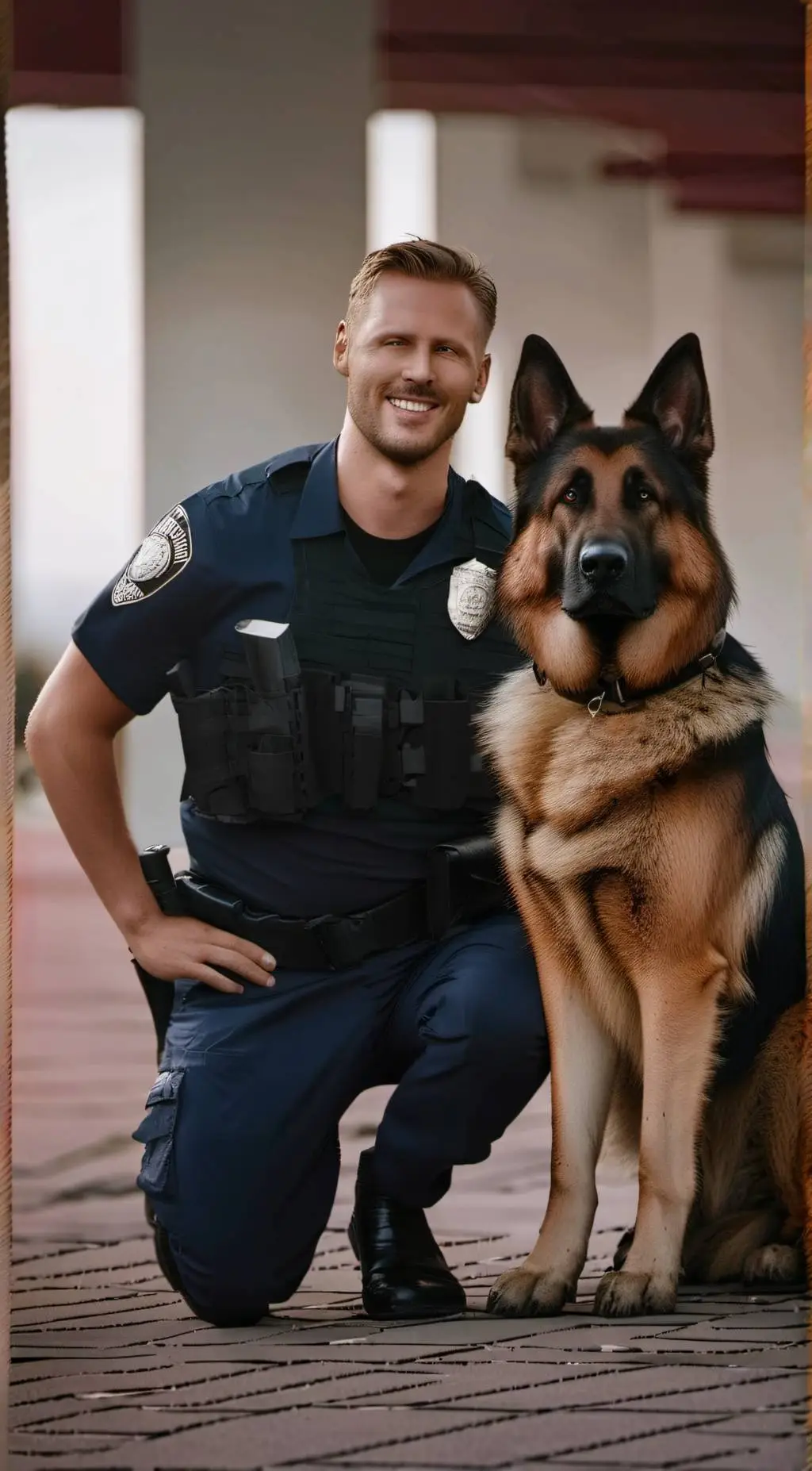 ai character: hudson&rex  background