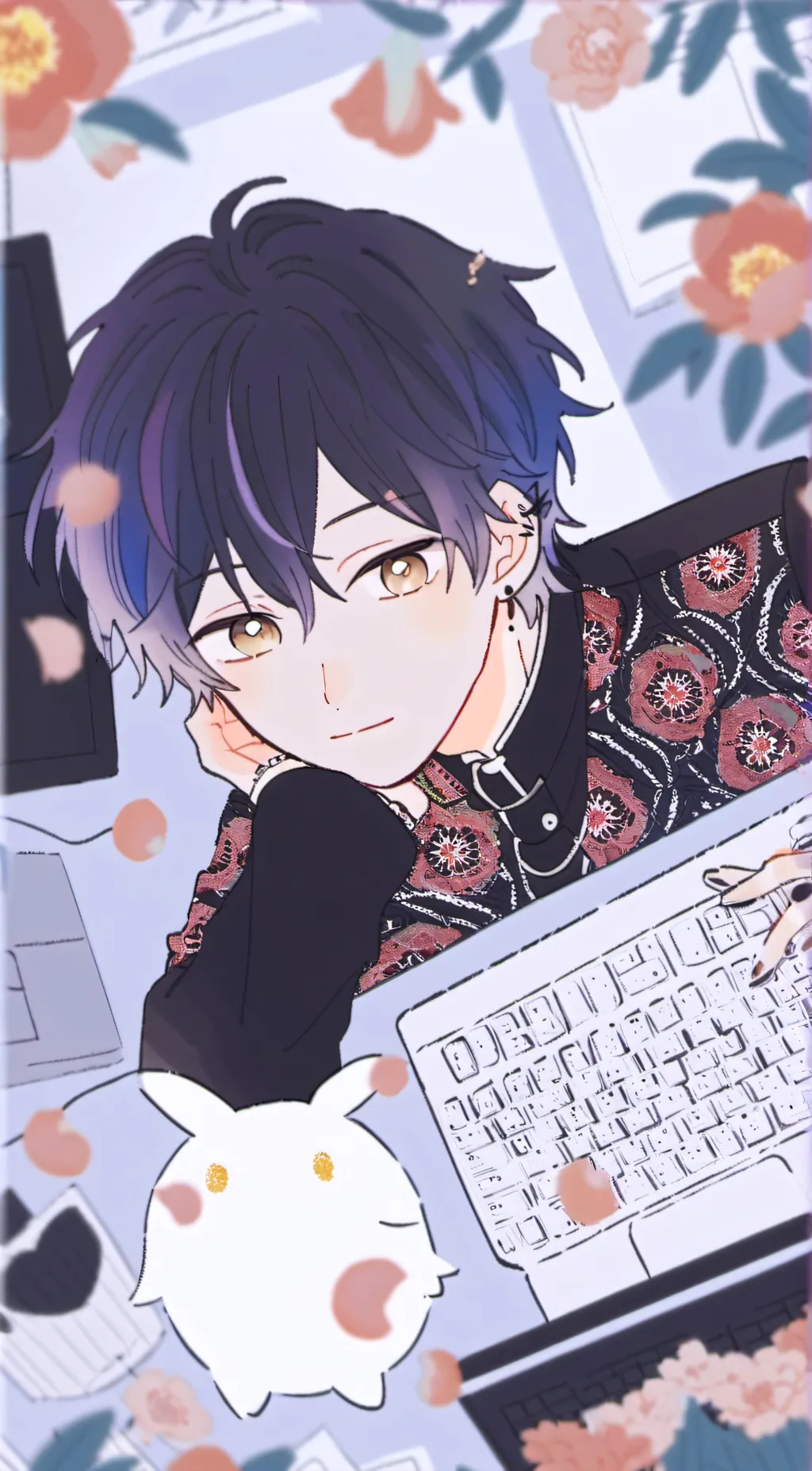 ai character: 🌈✨ASH✨🌈 background