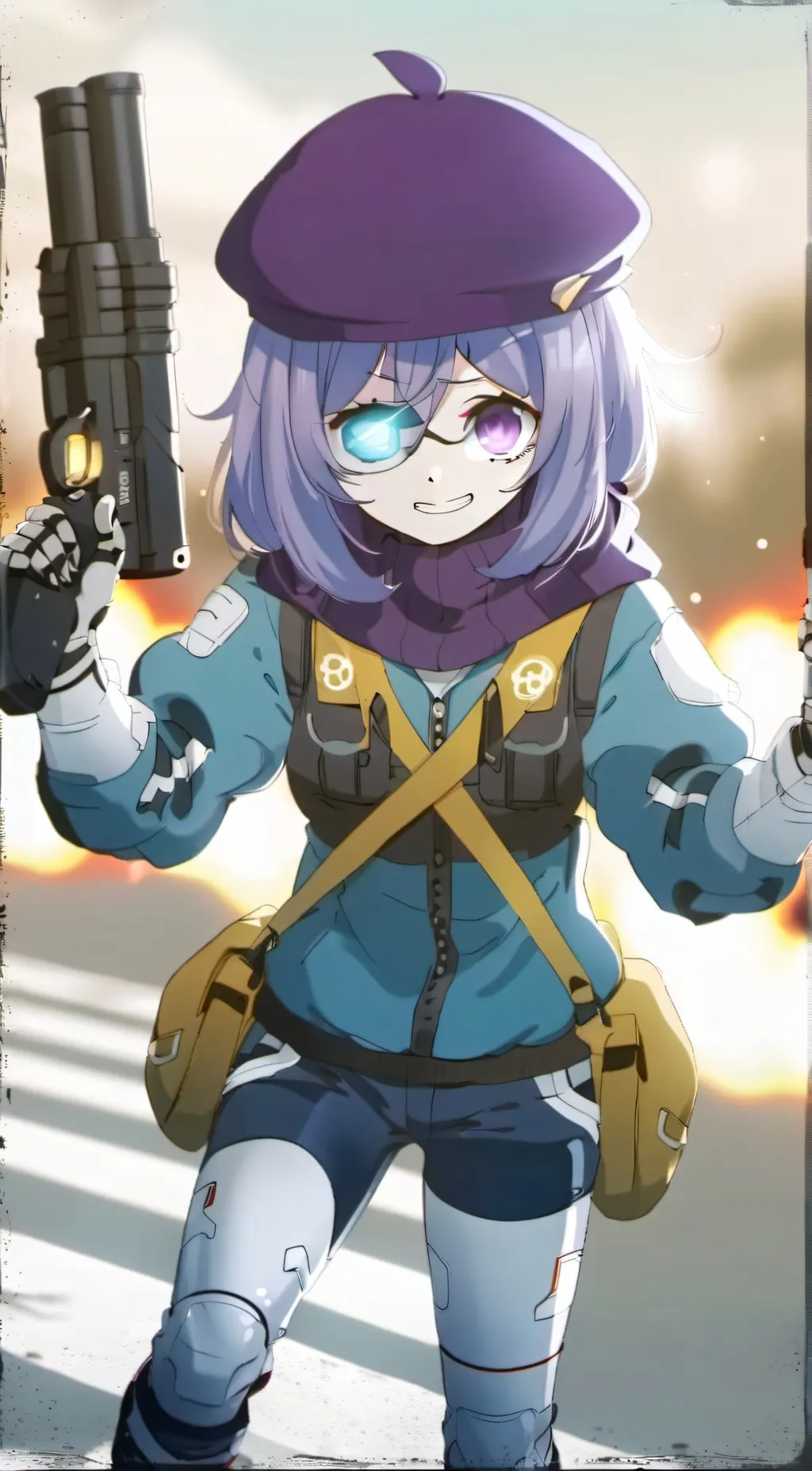 ai character: uzi  background