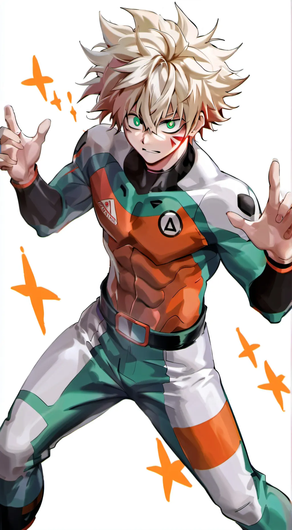 ai character: katsuki bakugo  background