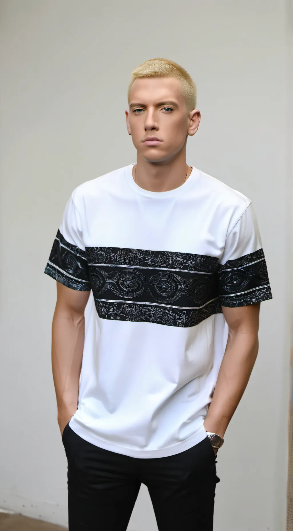 ai character: Eminem  background