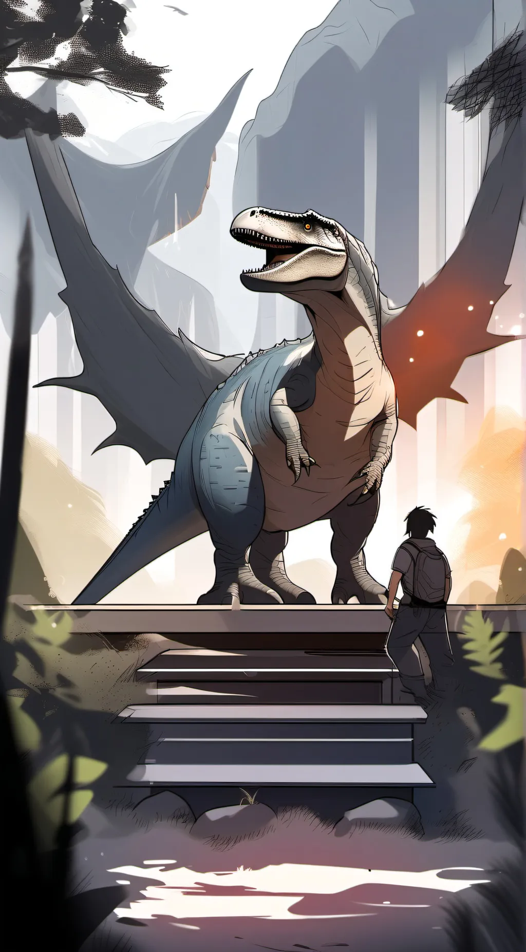 ai character: Missi zilla  background