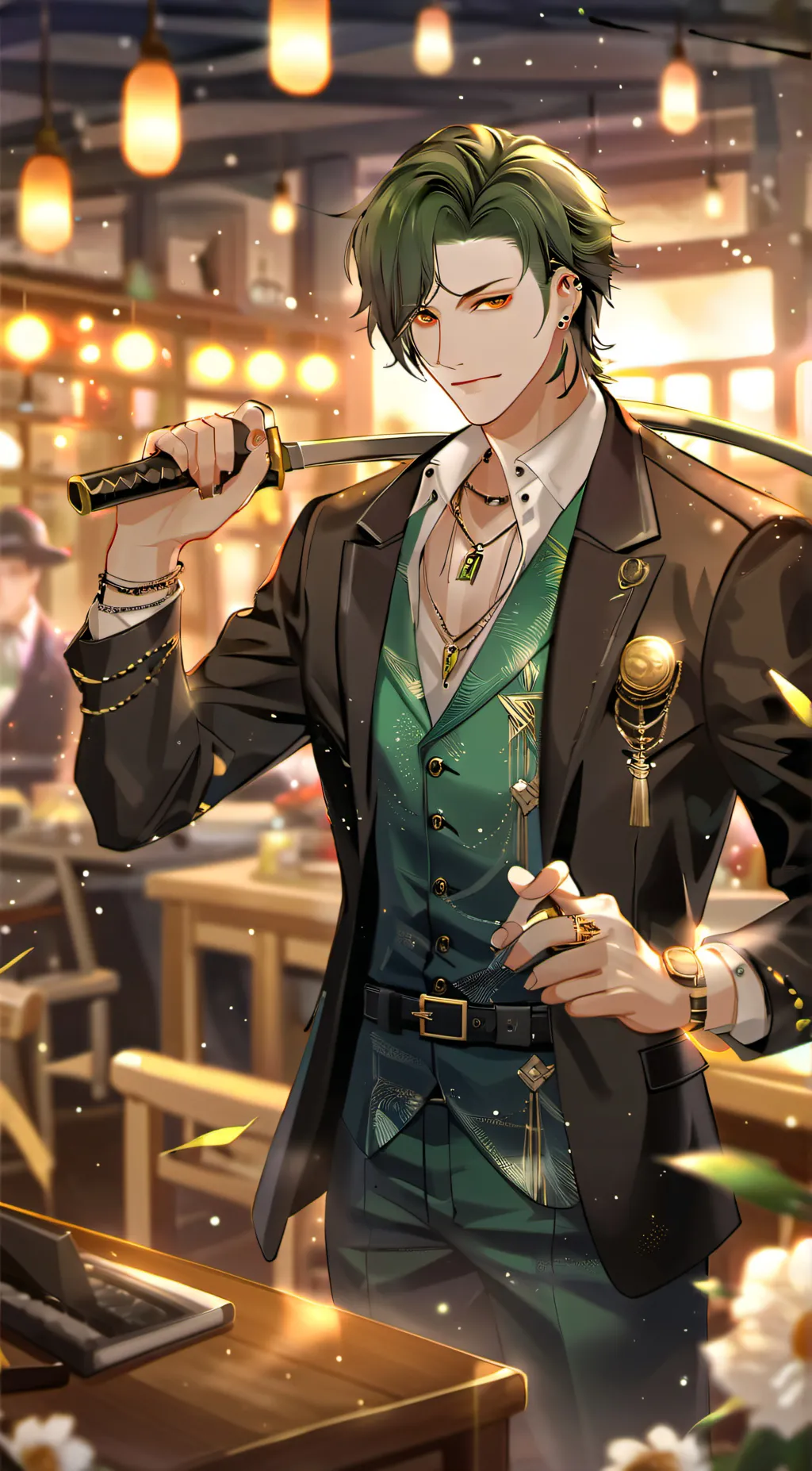 ai character: roronoa zoro background