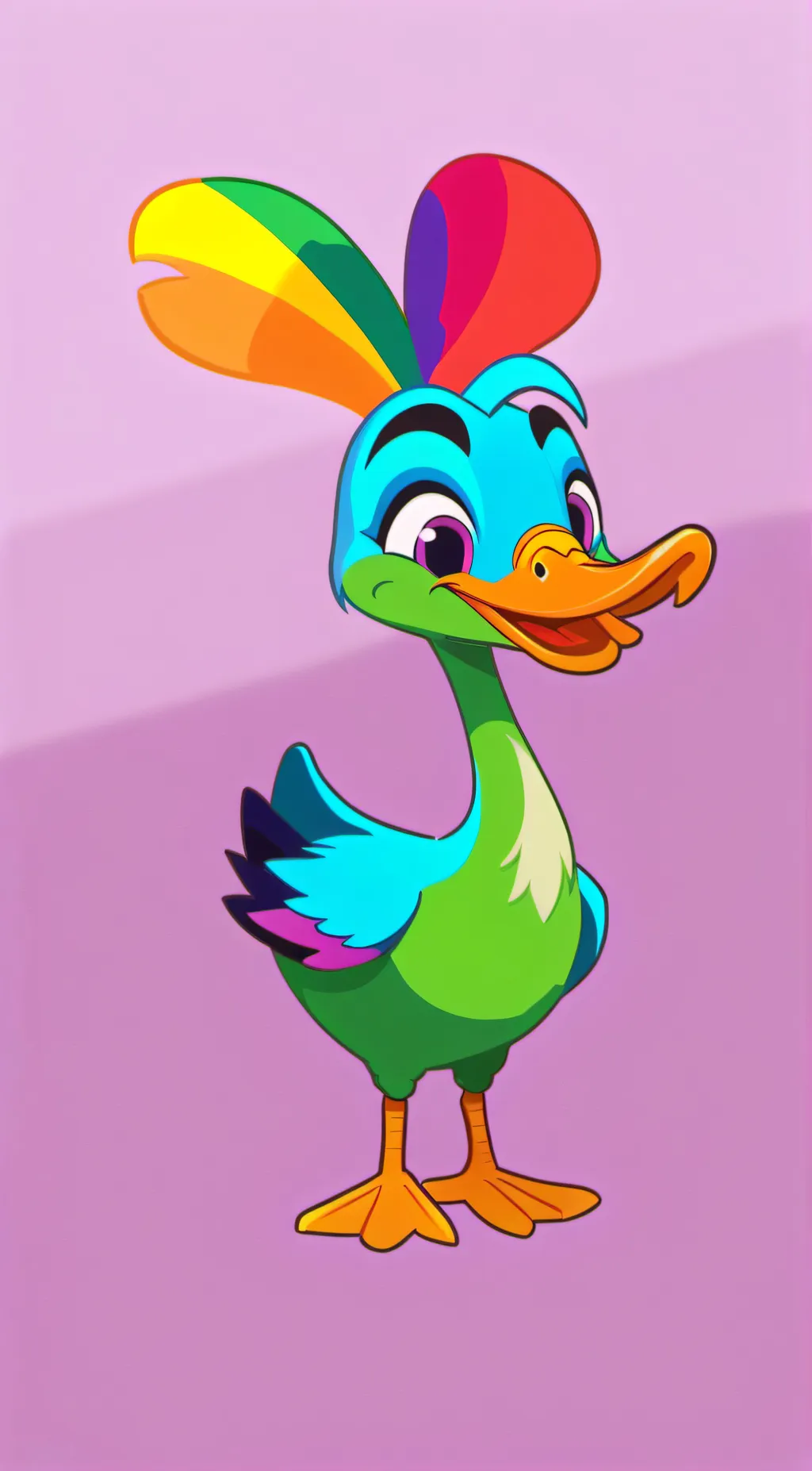 ai character: Earth goose  background