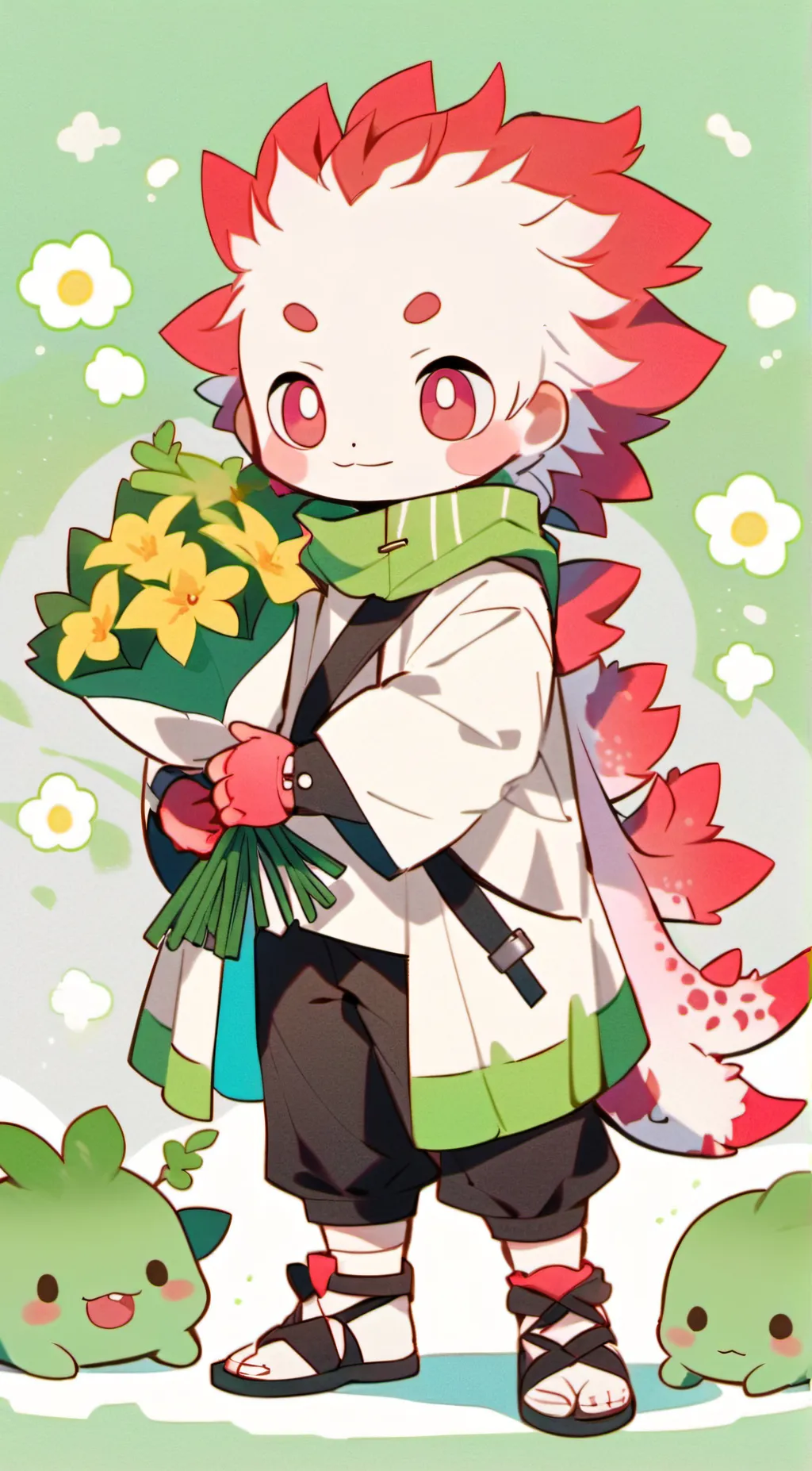 ai character: Kinito pet  background