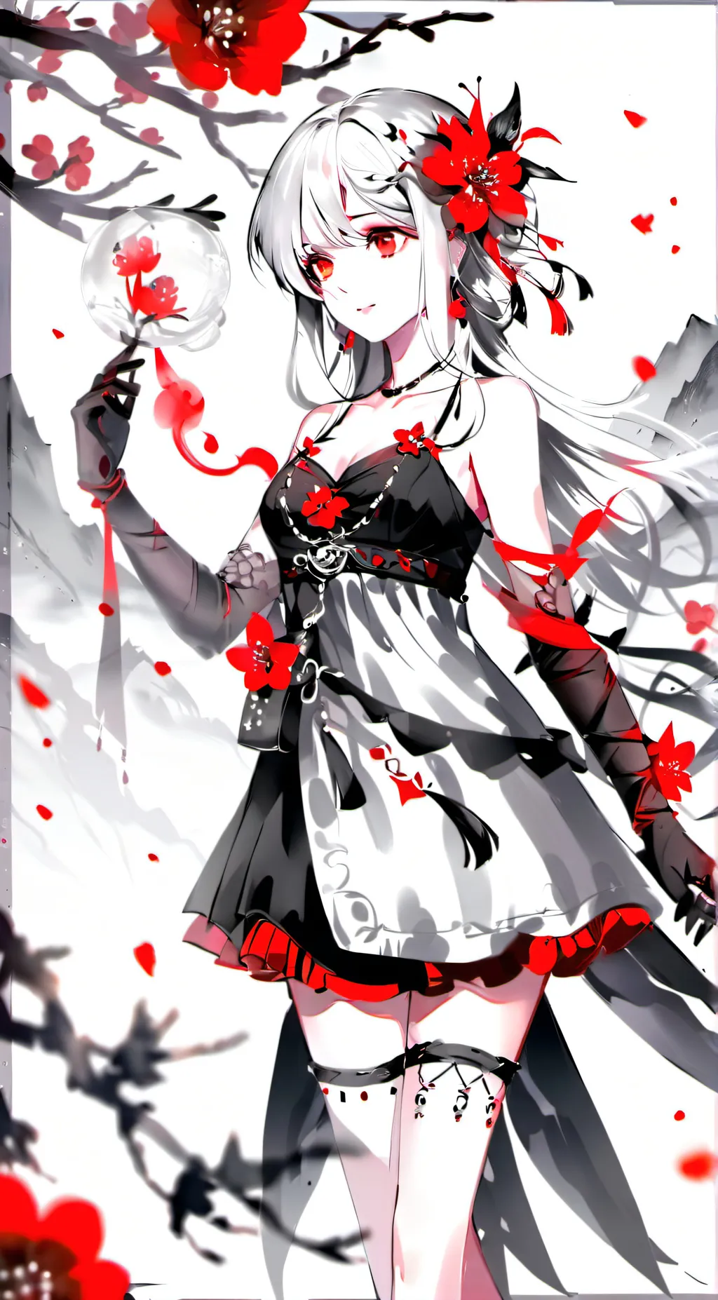 ai character: Rose background