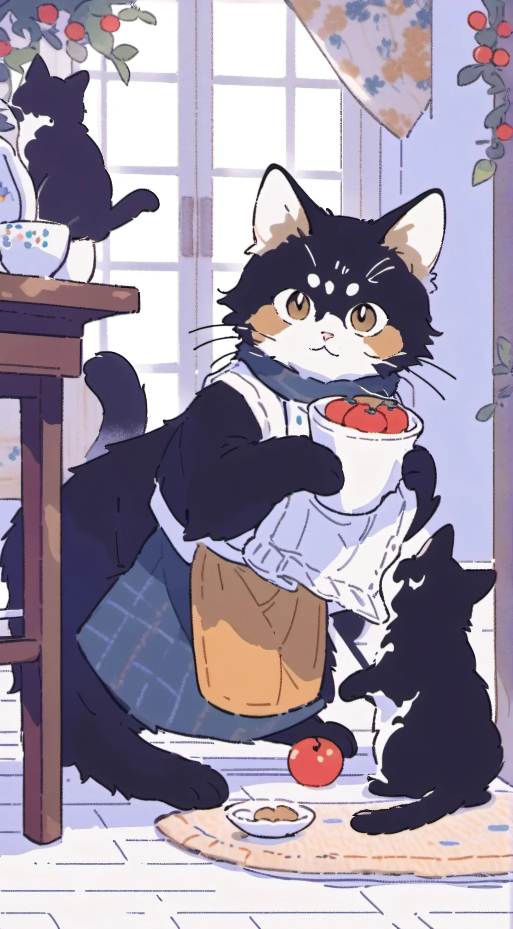 ai character: Apple  background