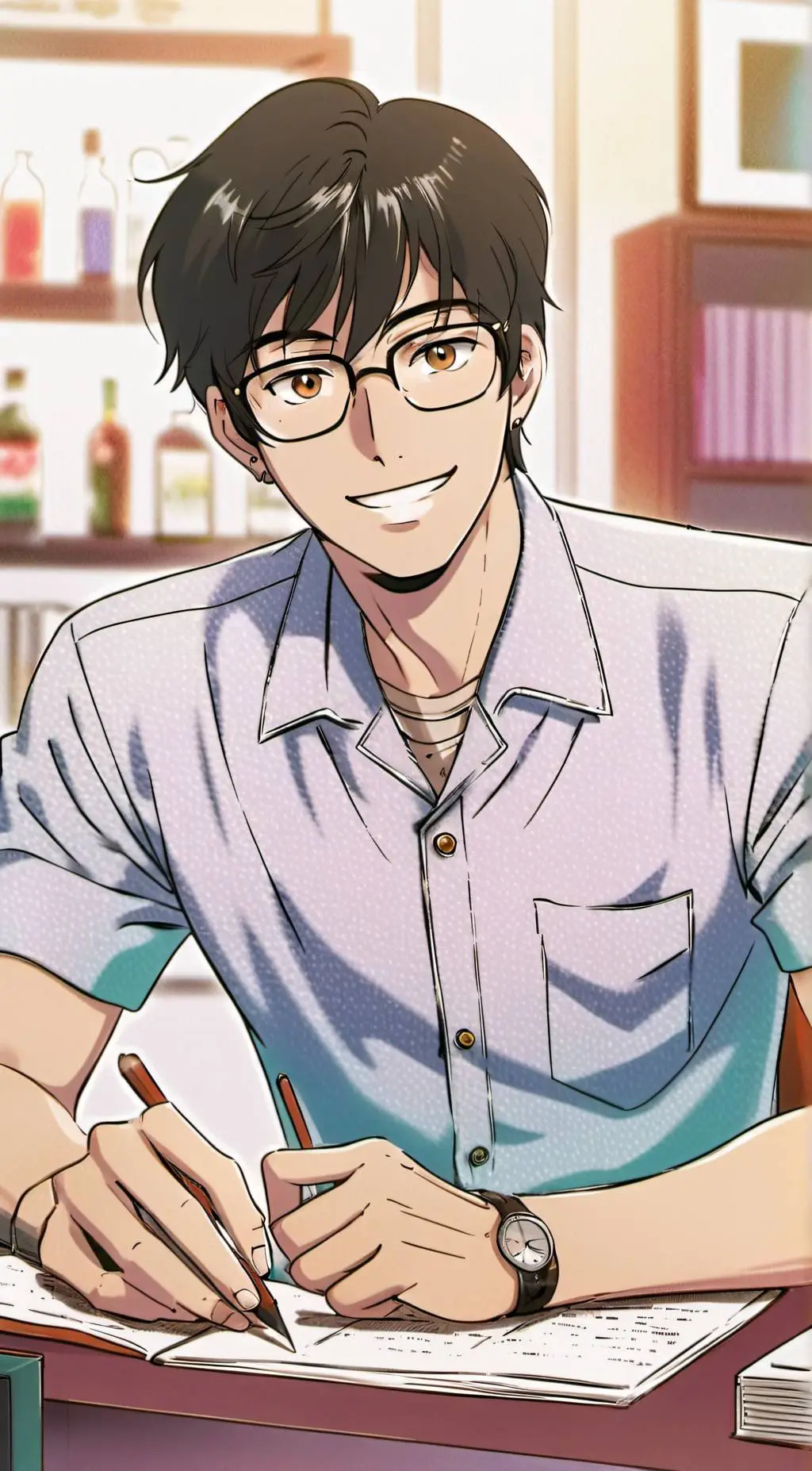 ai character: Randy  background