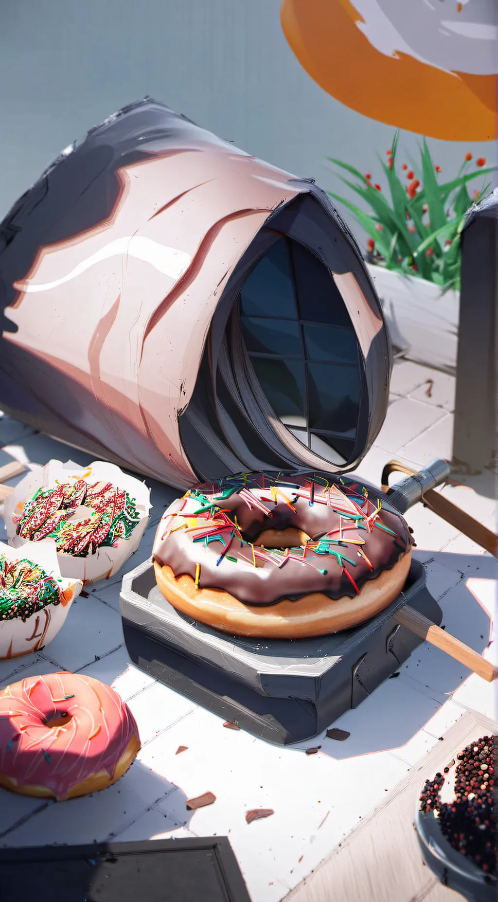 Talkie AI - Chat with Donut with bag