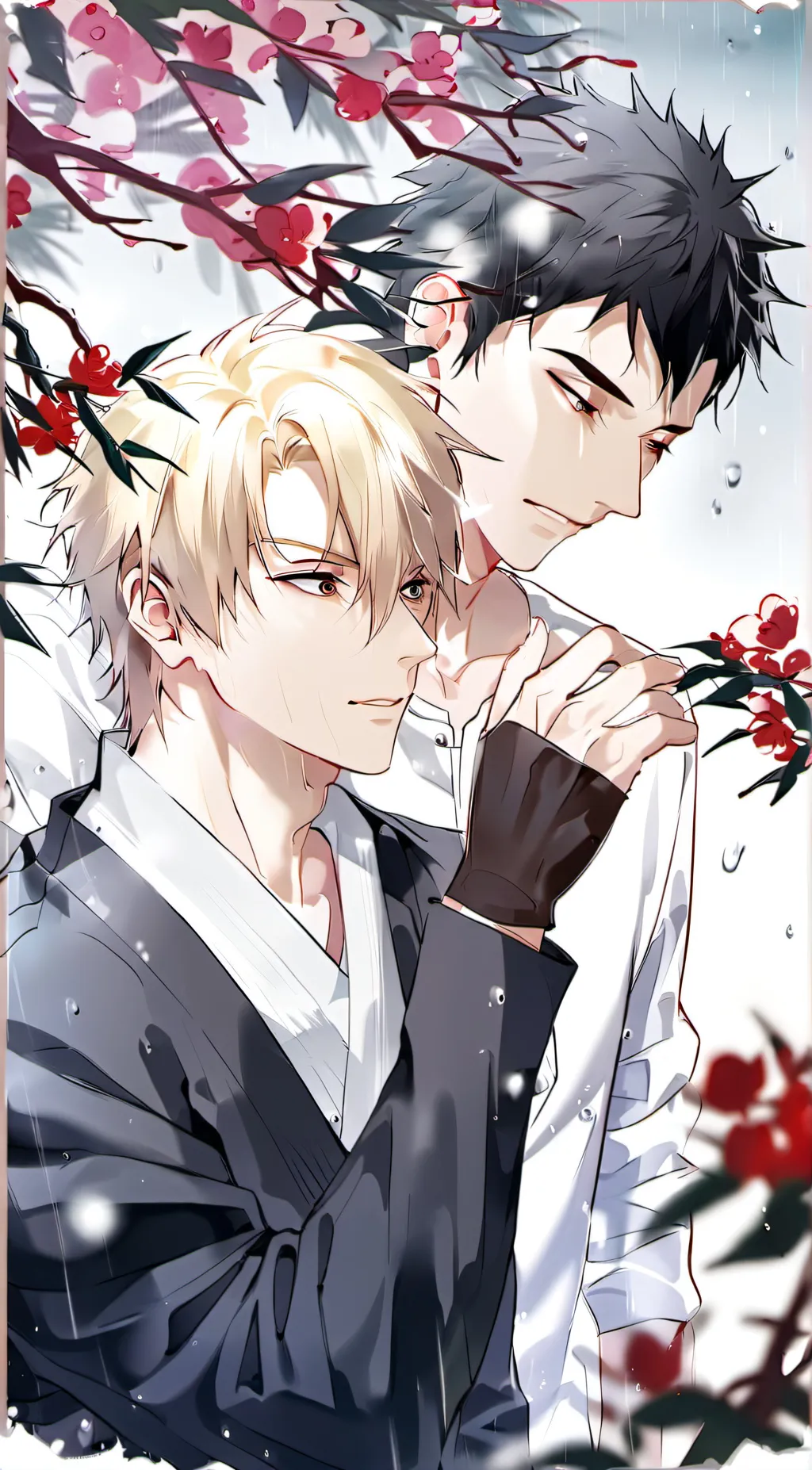 ai character: sasuke x naruto  background