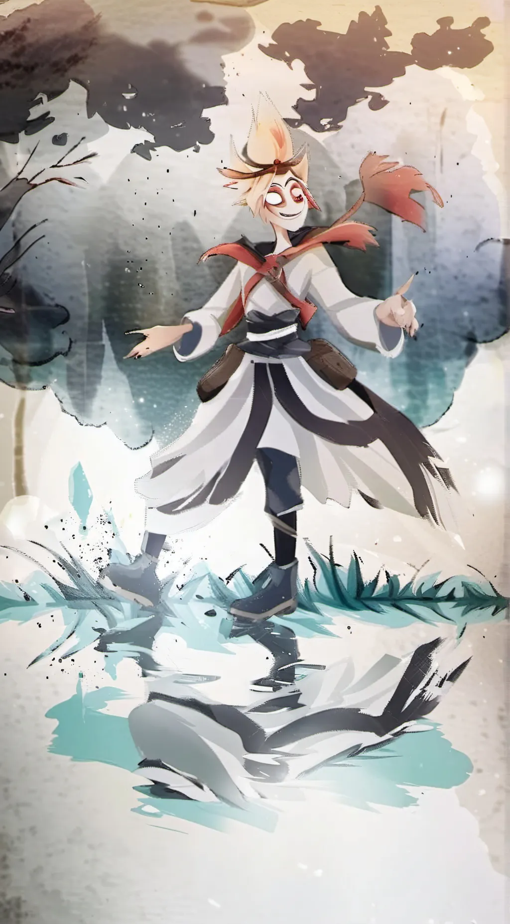 ai character: Lucifer from HH  background