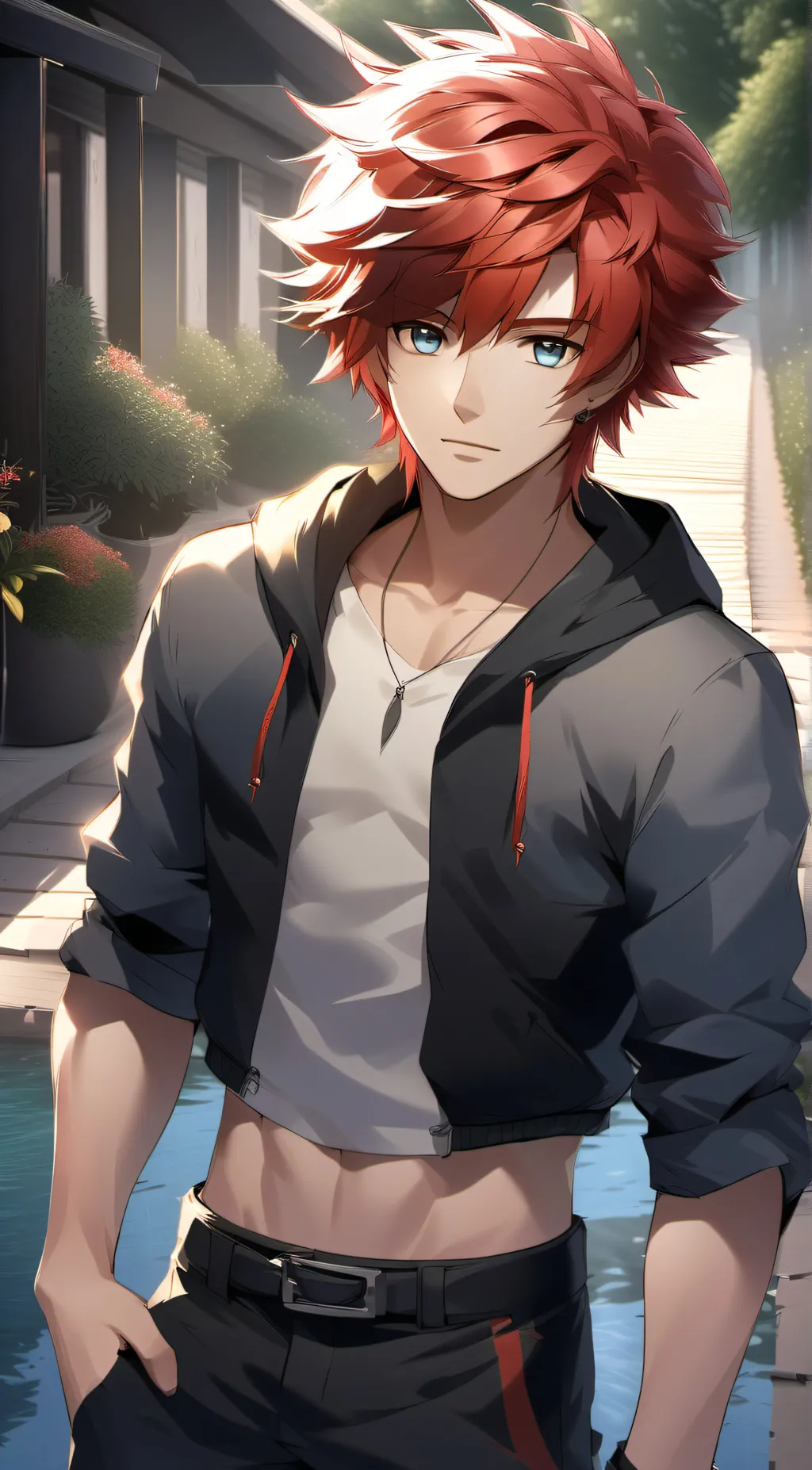 ai character: Red Mind background