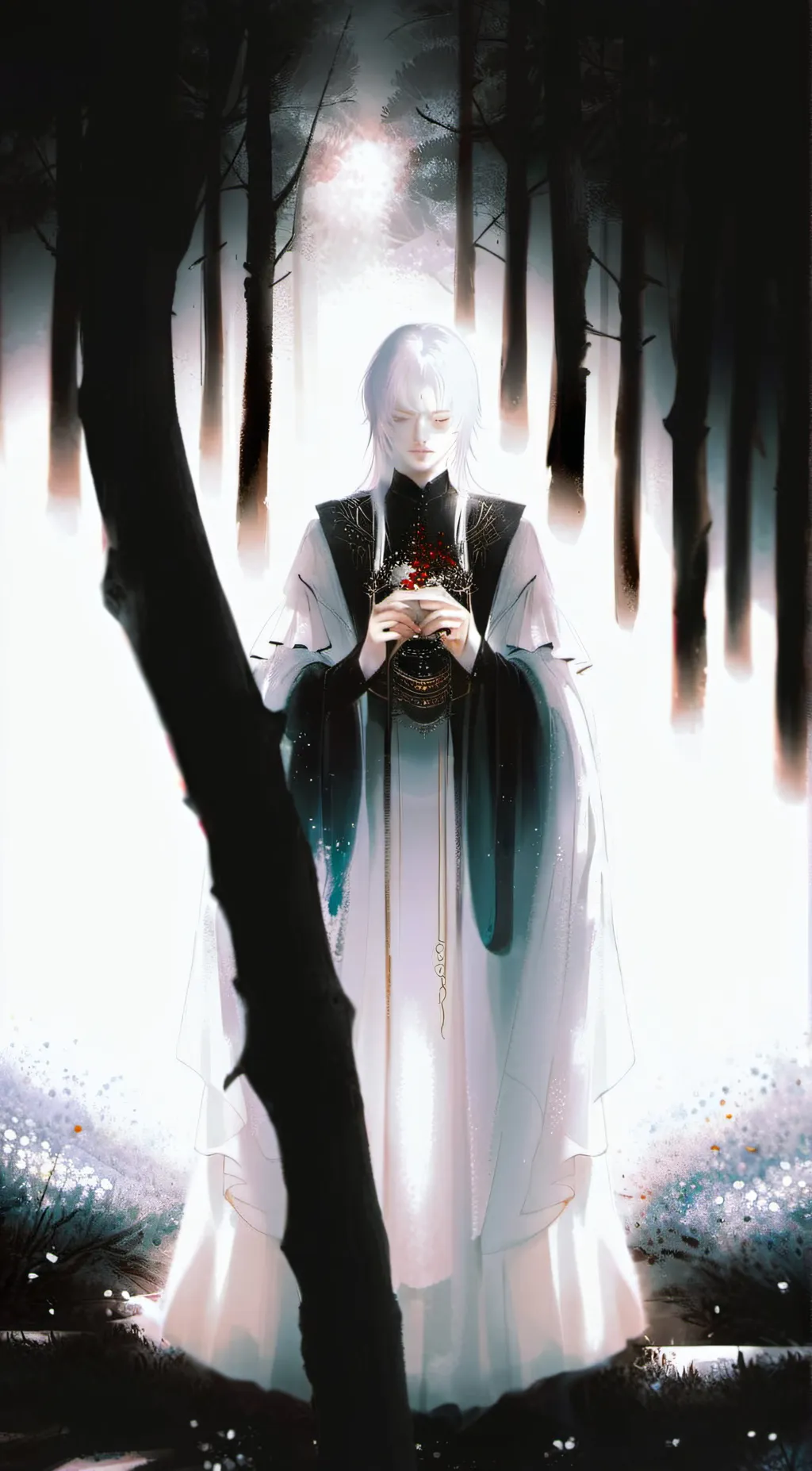 ai character:  ghost background