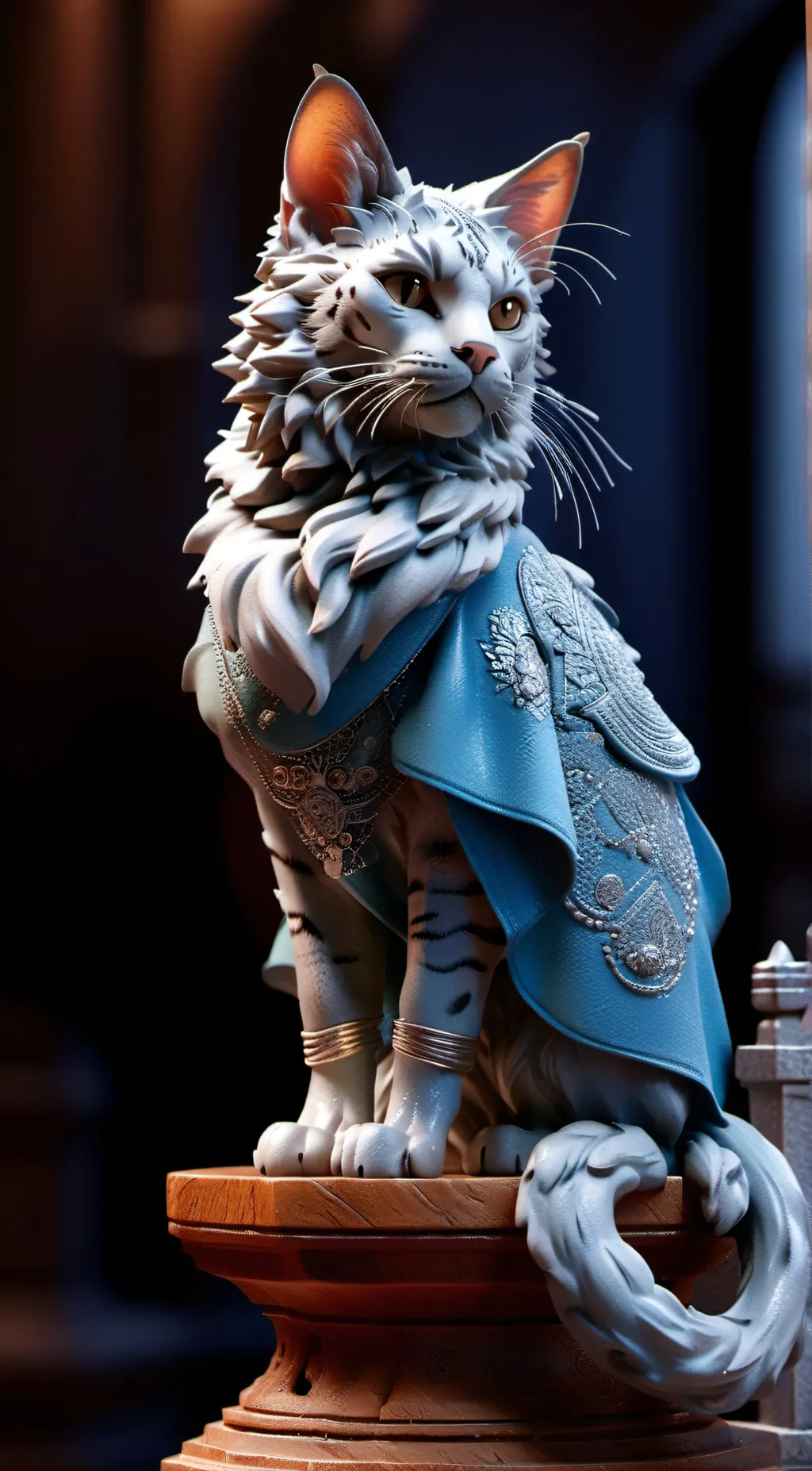 ai character: cat  background