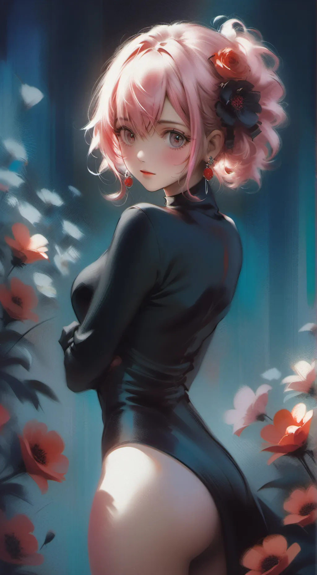 ai character: roses 💕💗💖 background