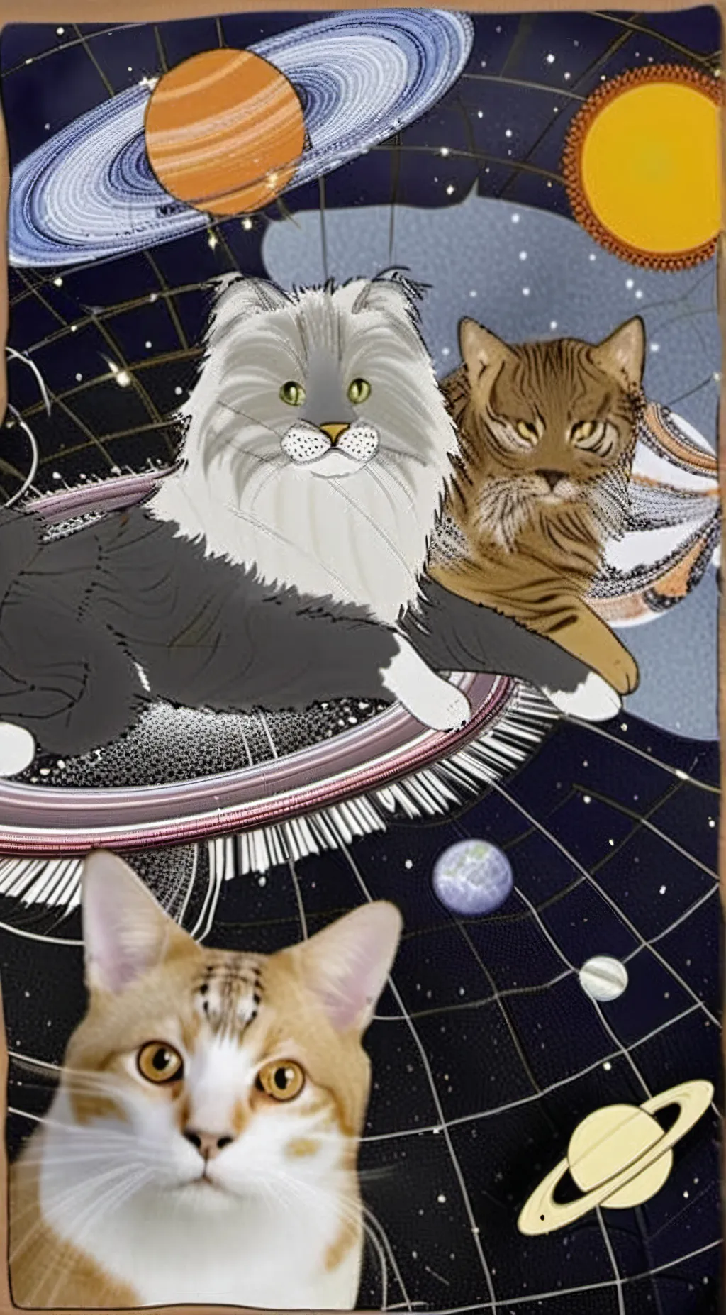 ai character: The planet cats background