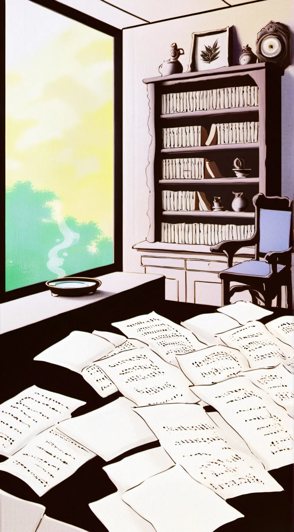 ai character: Fanfition Writer background