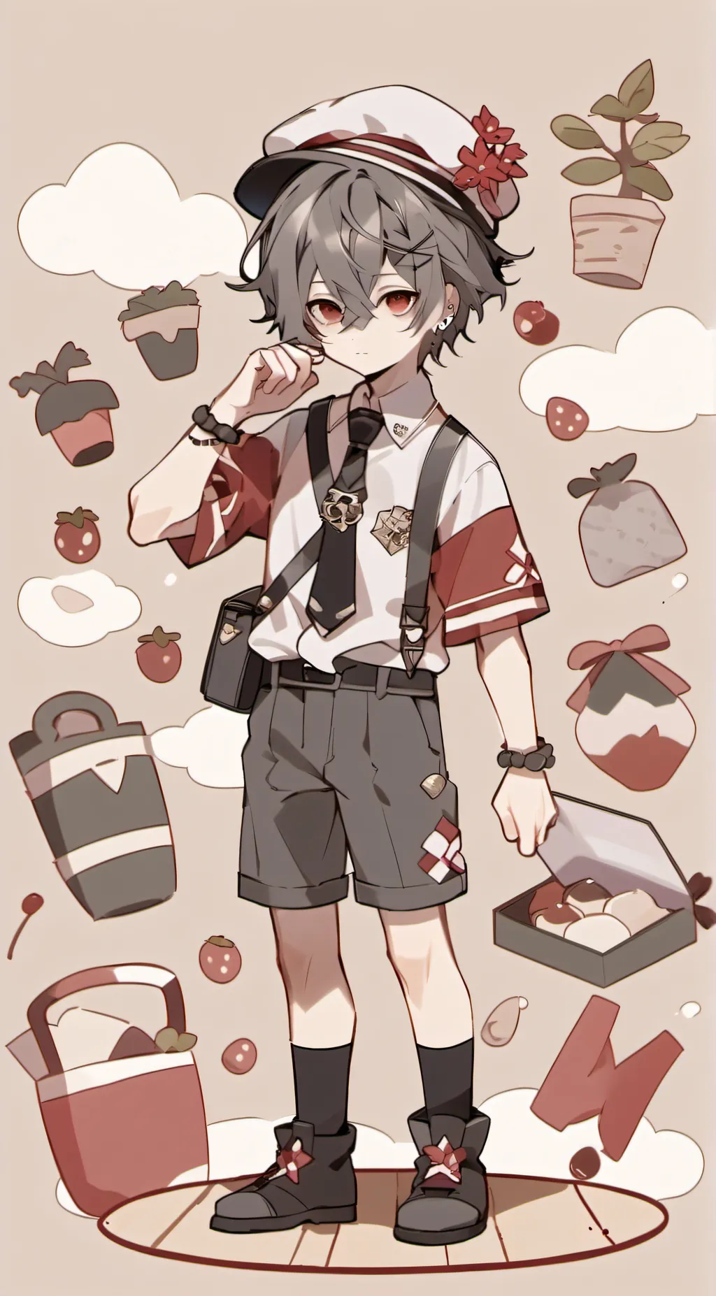 ai character: tsubaki background