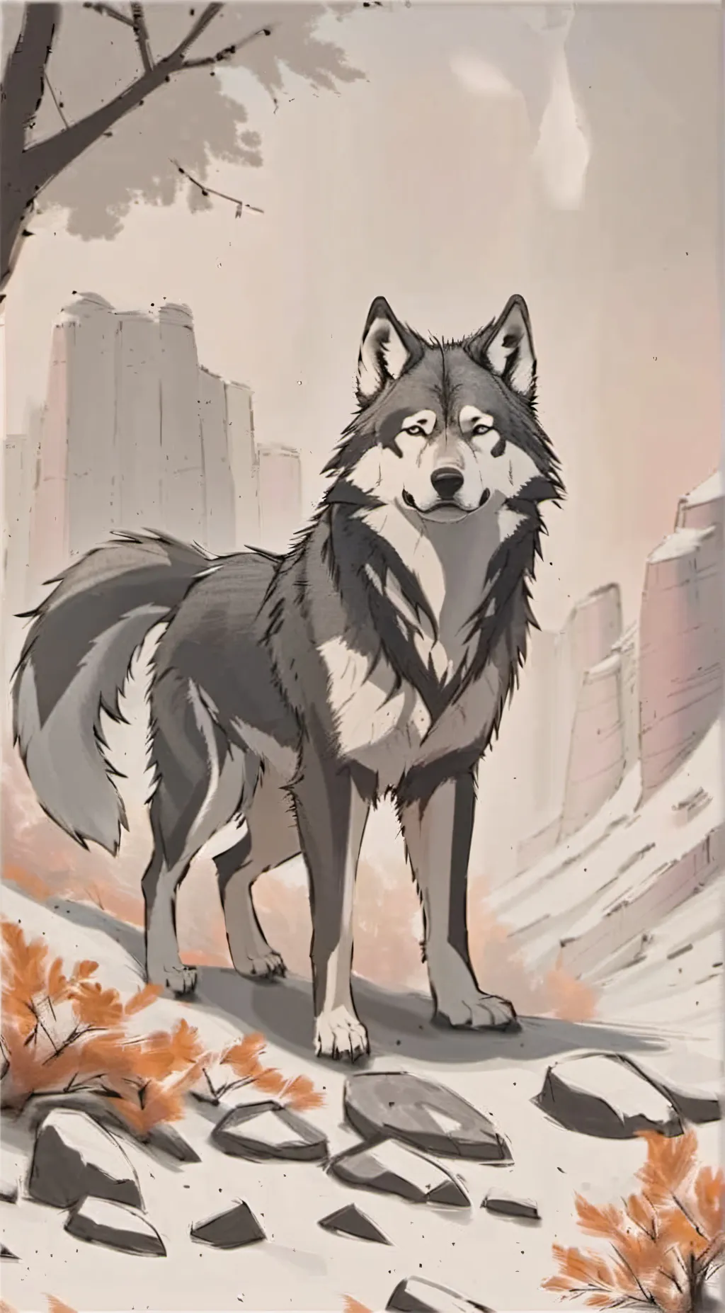 ai character: shade background