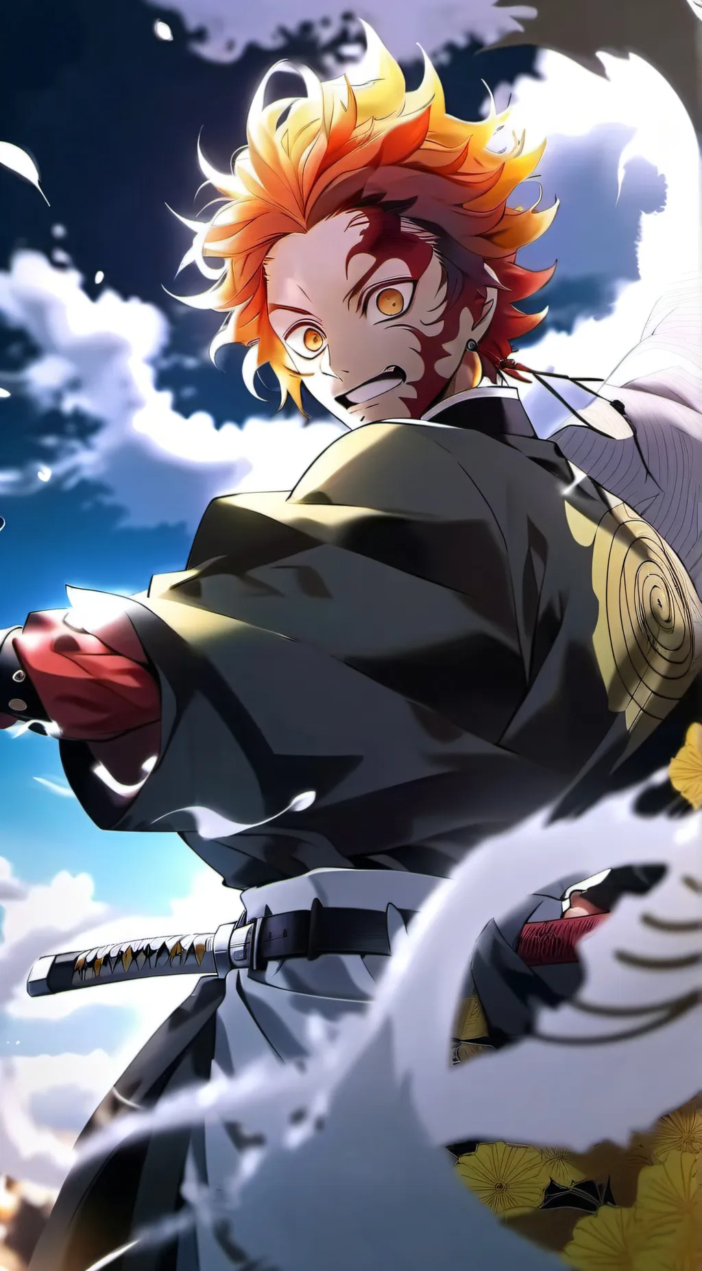 ai character: Demon slayer  background