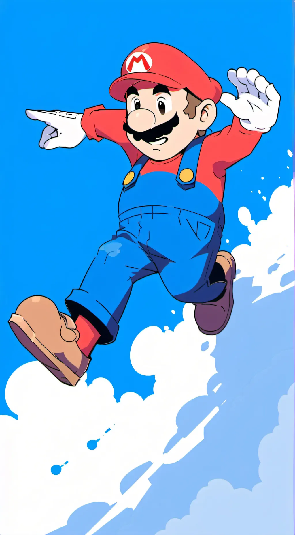 ai character: Mario background