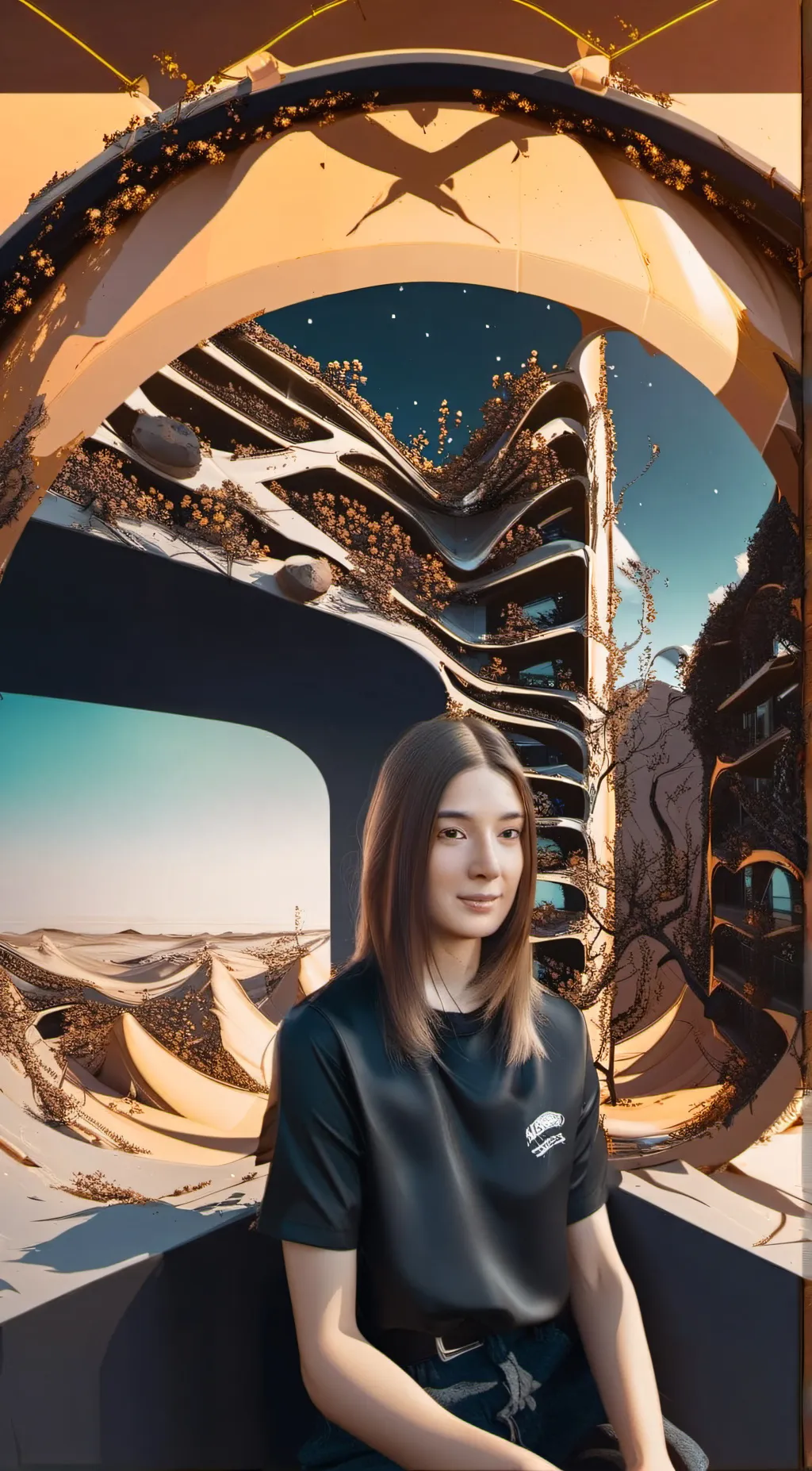 ai character: Ema  background