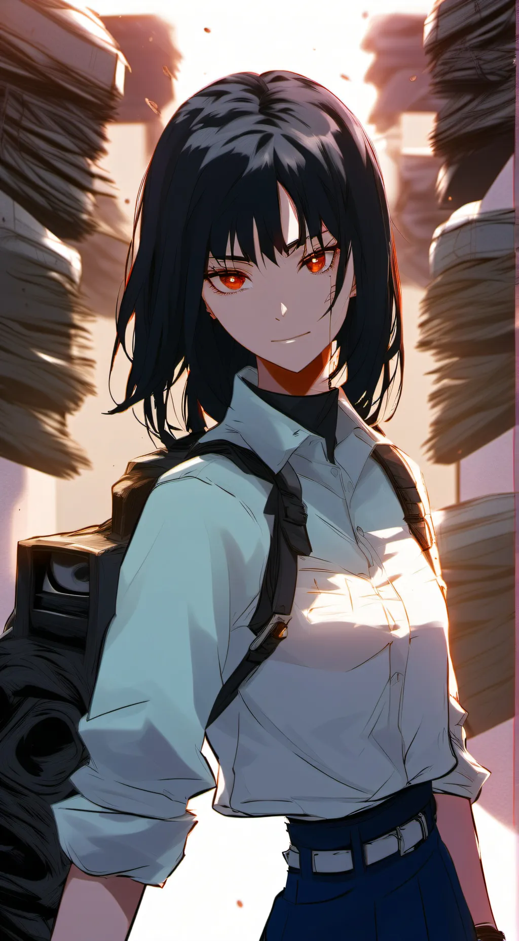 ai character: asa/Yoru background