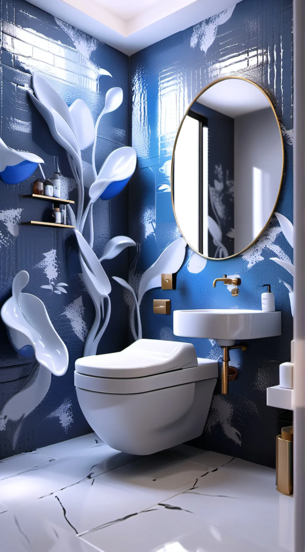 ai character: toliet background