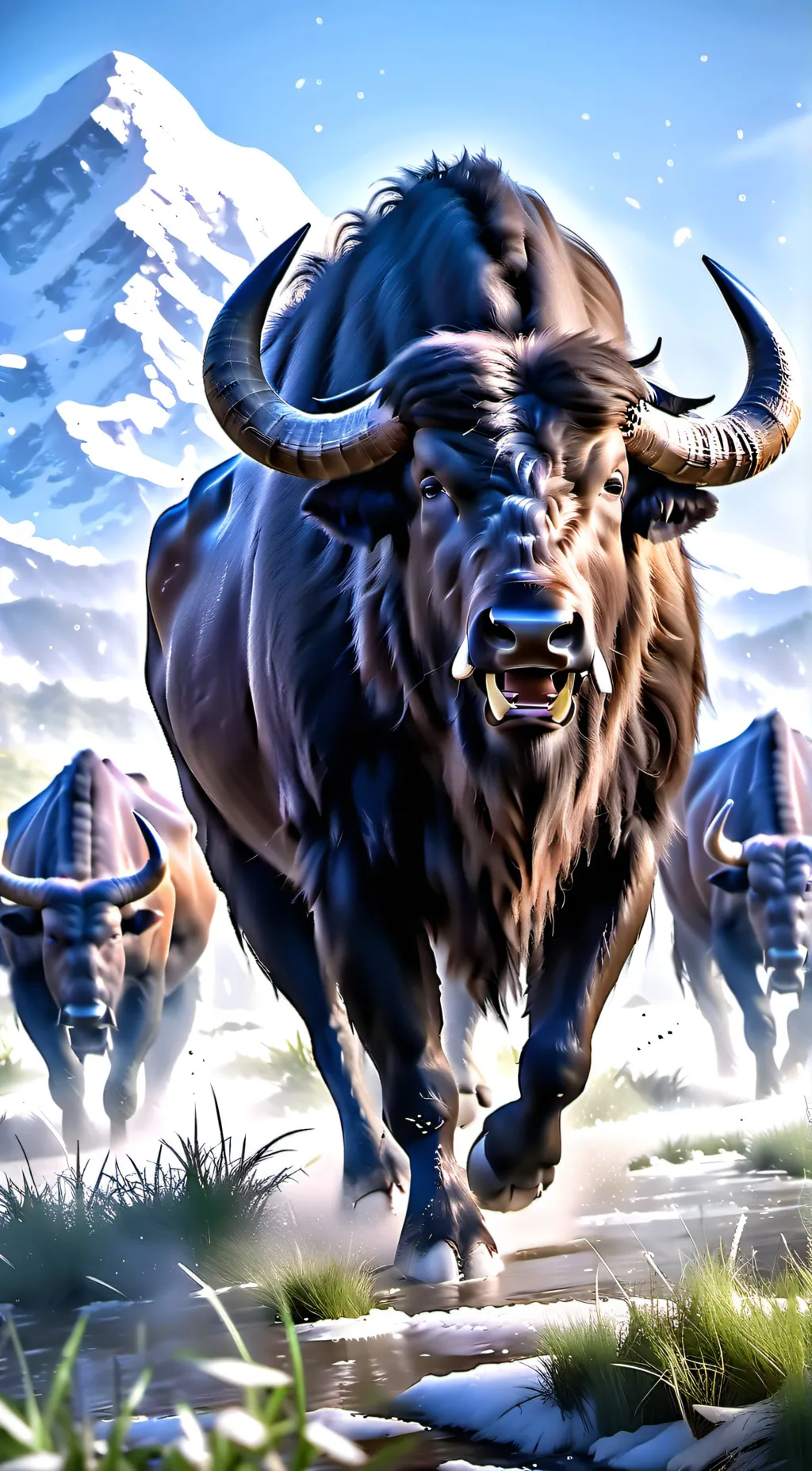 ai character: Wildebeest background