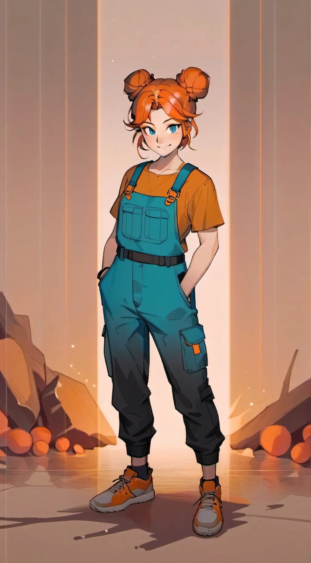 ai character: Ginger background