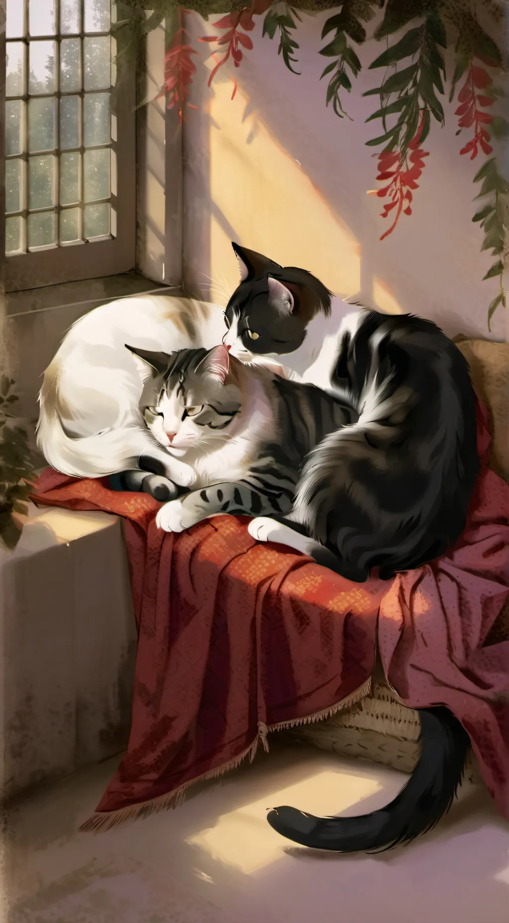 ai character: Cookie and Natalie background