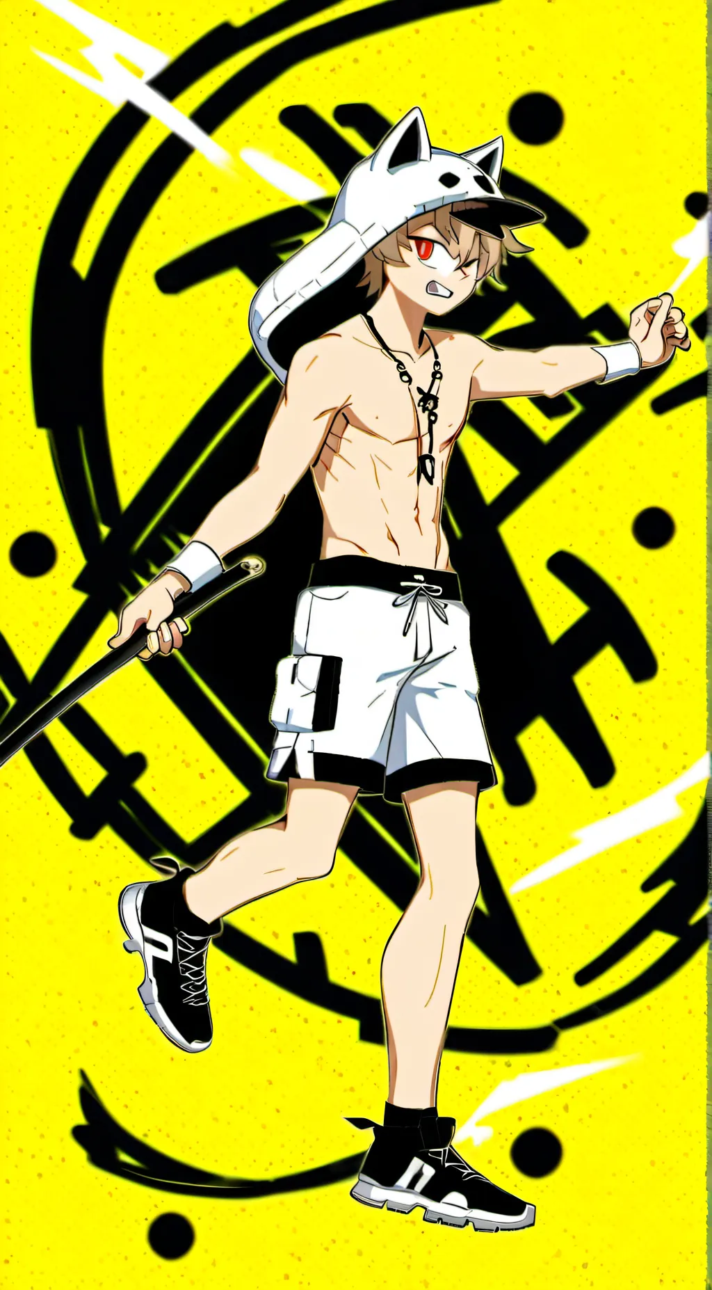 ai character: katsuki bakugo  background