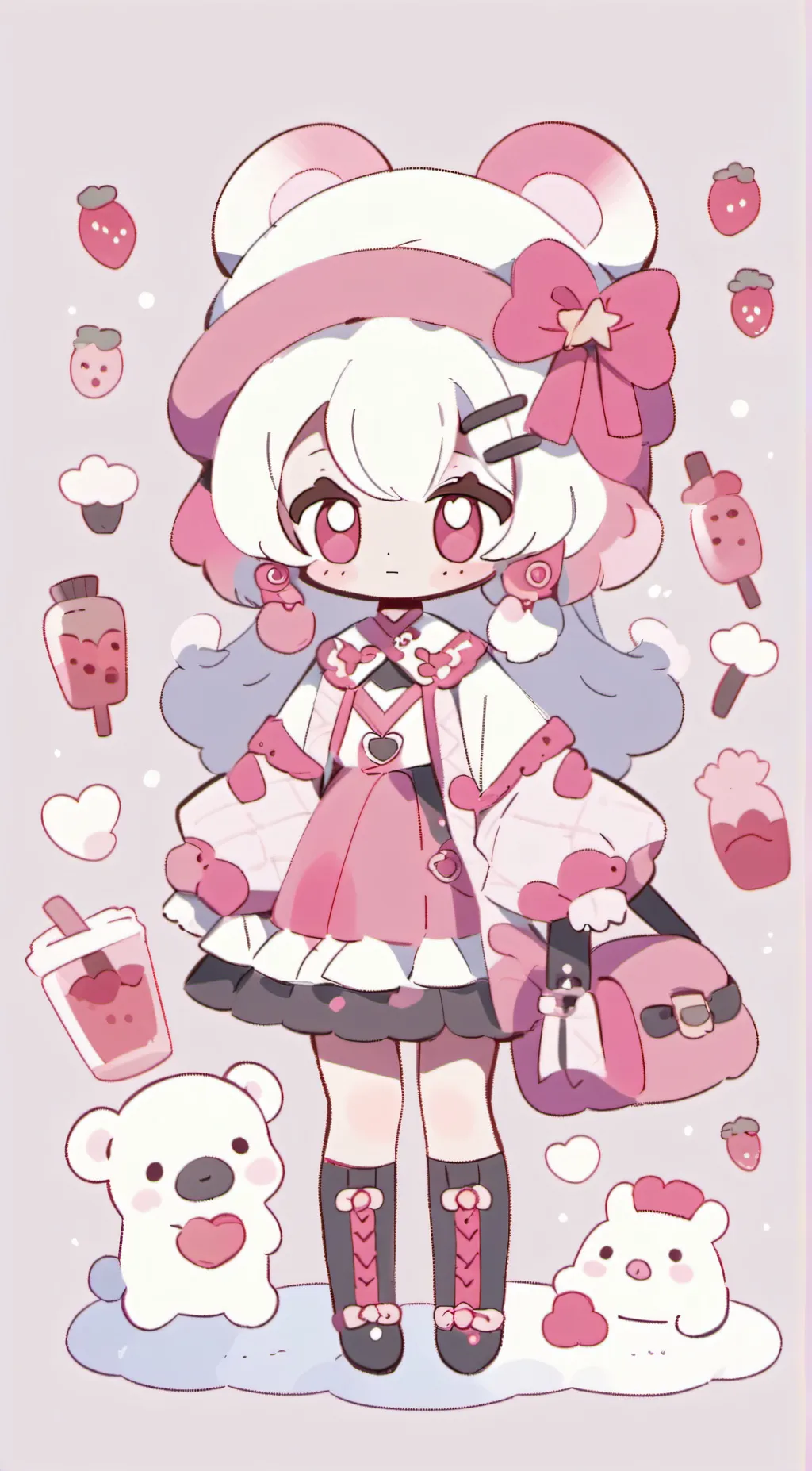 ai character: My melody background