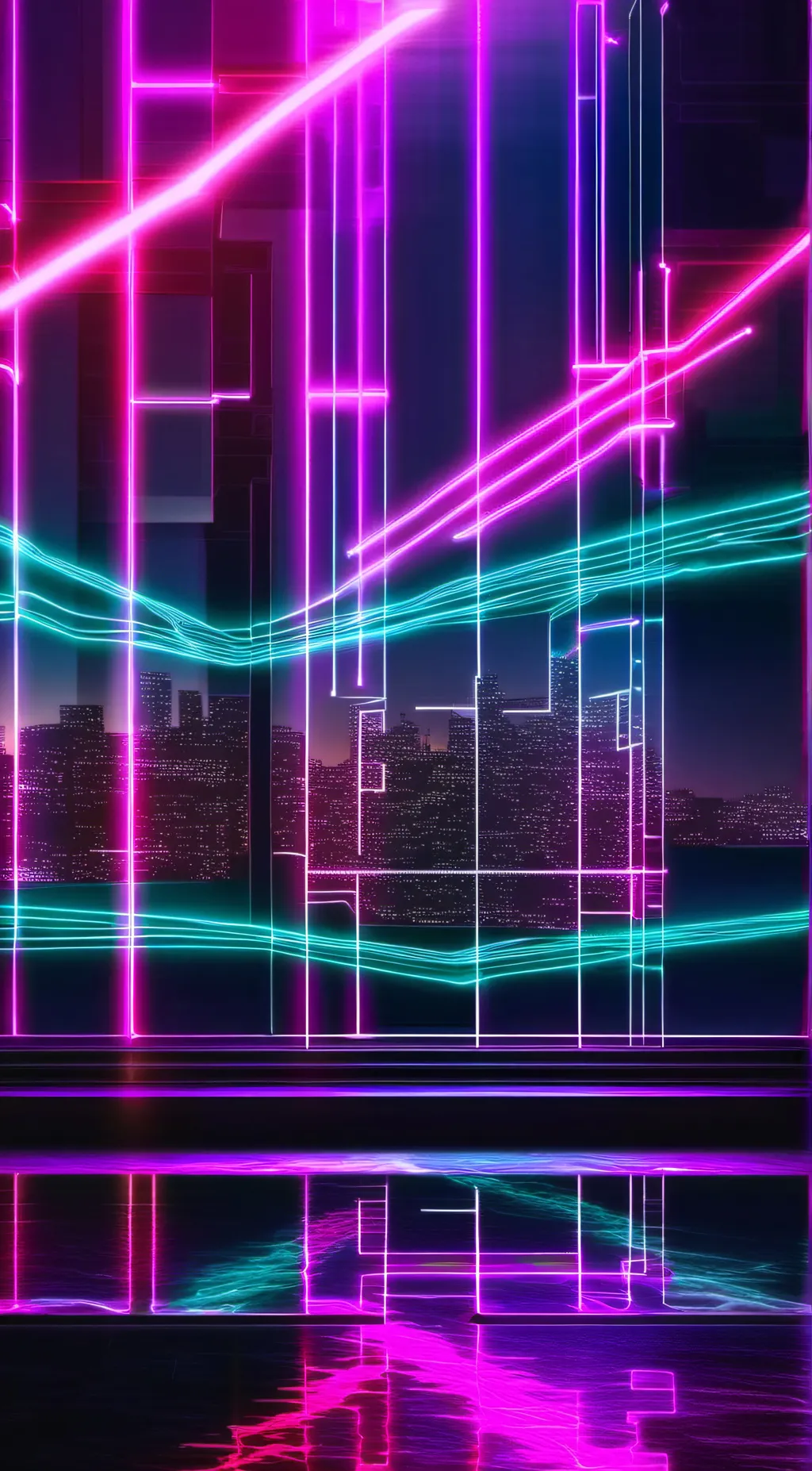 ai character: HH internet city! background