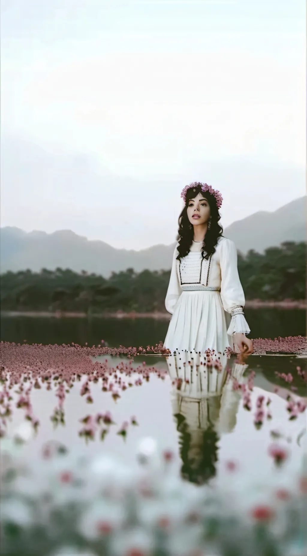 ai character: Melanie Martinez  background