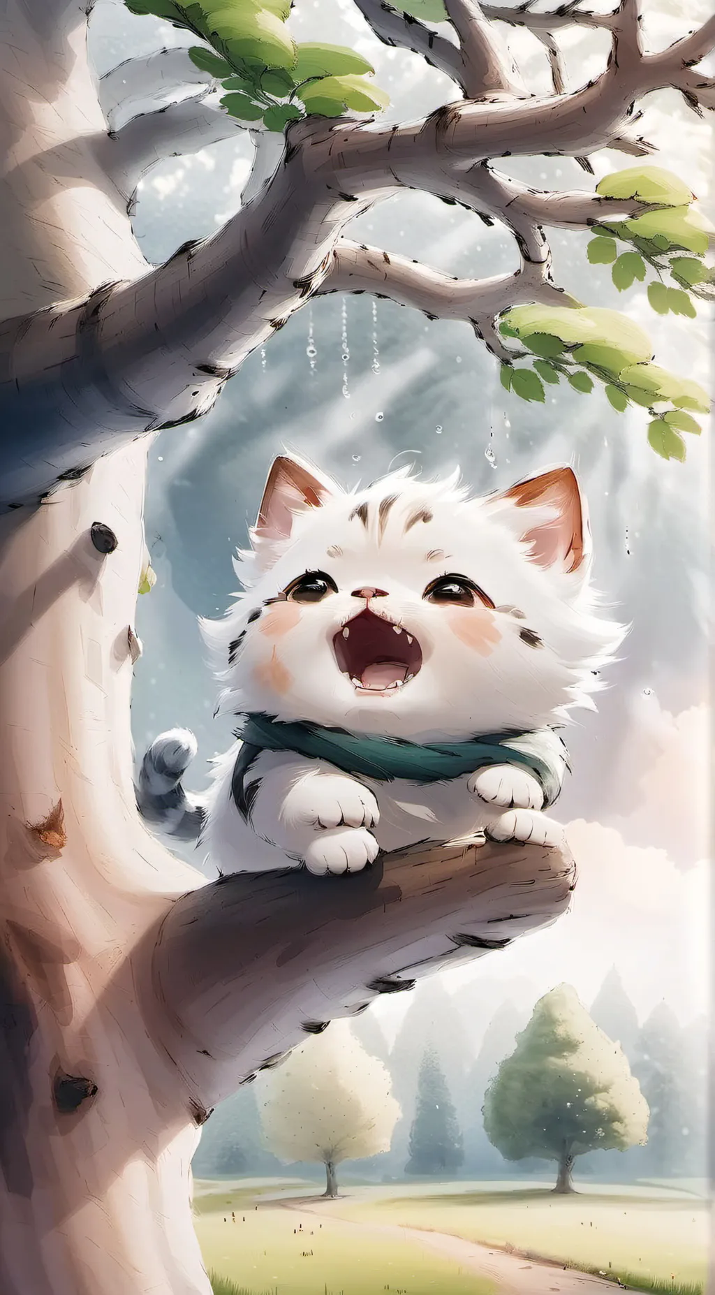 ai character: ice crem background