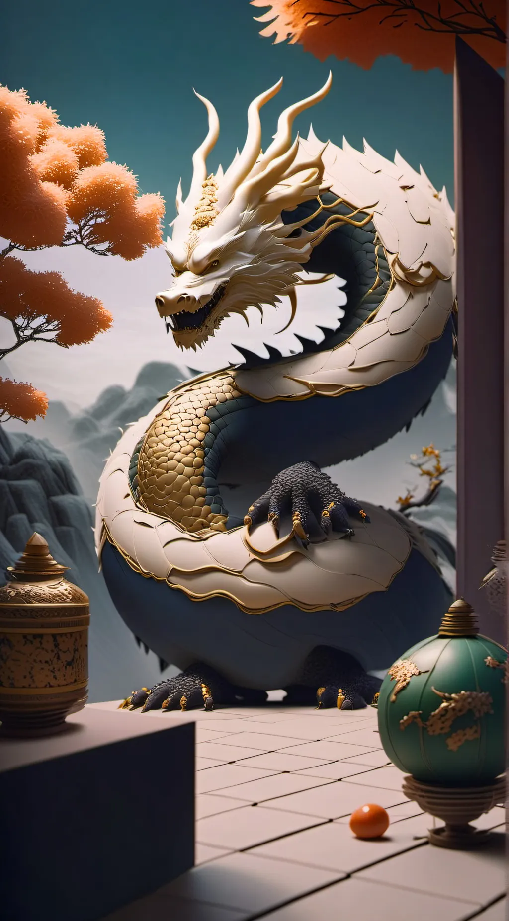 ai character: LonganDragonCookie background