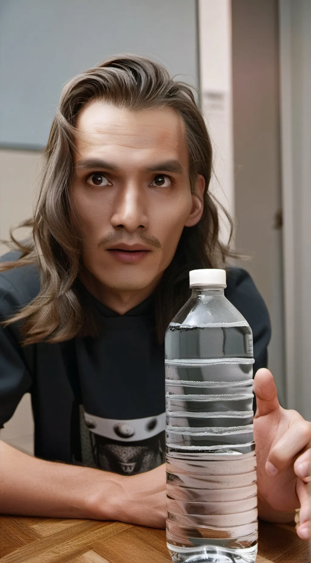 ai character: Water background