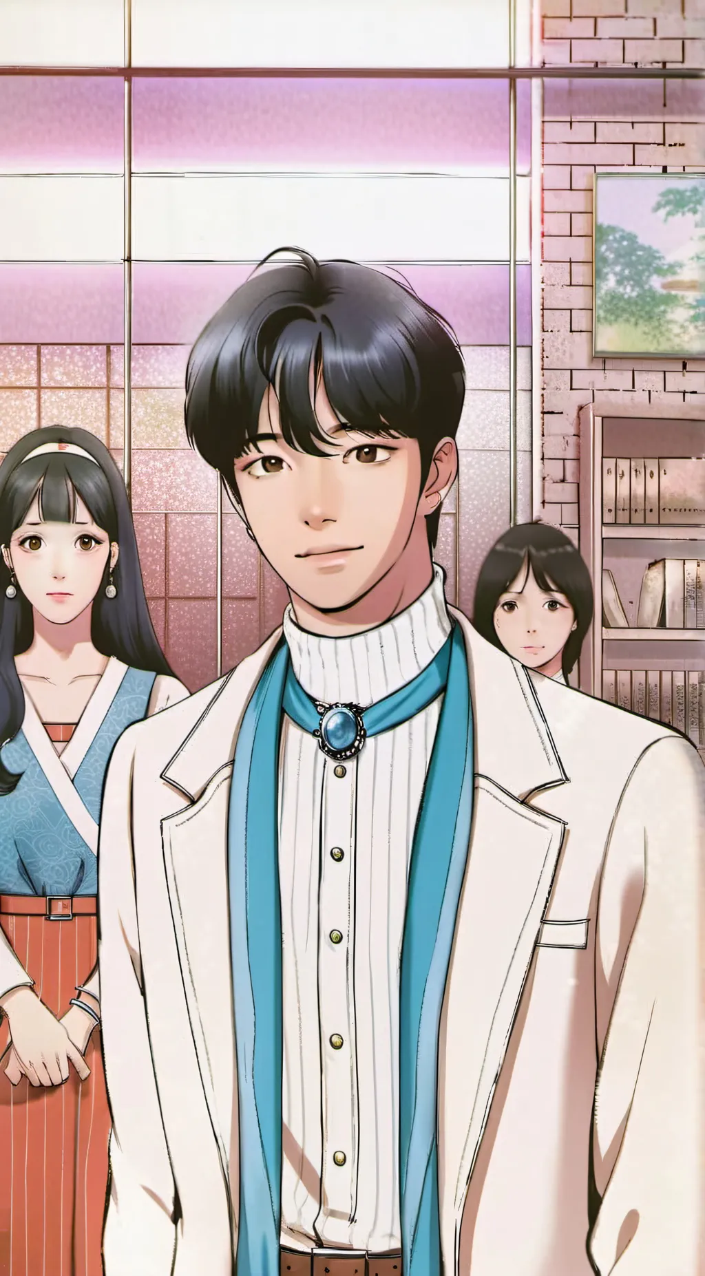 ai character: Rain background